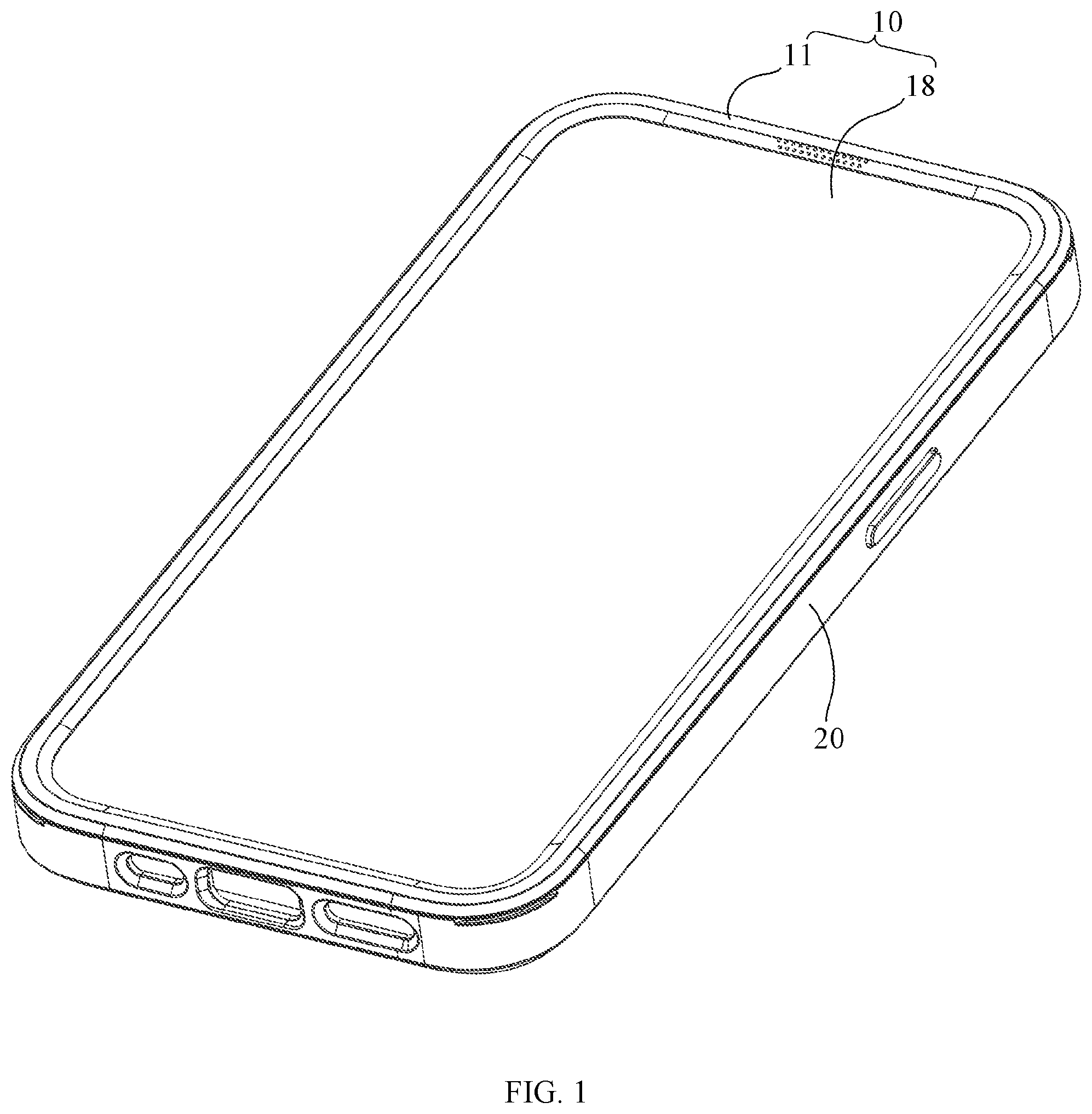 Patent US12564251 Figure 1 – One-piece structure of shell and film