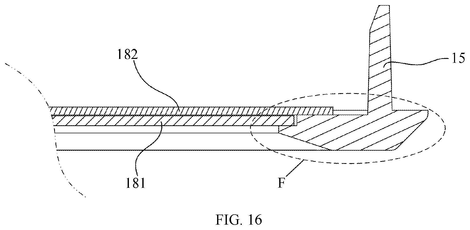 Patent US12564251 Figure 16 – One-piece structure of shell and film
