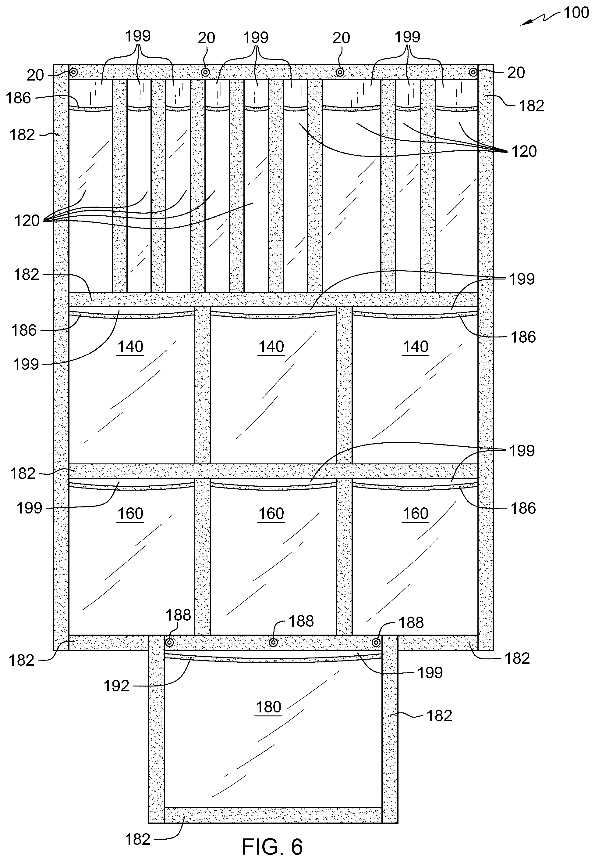 Patent US12564252 Figure 4 – Portable hanging knitting needle and accessory holder