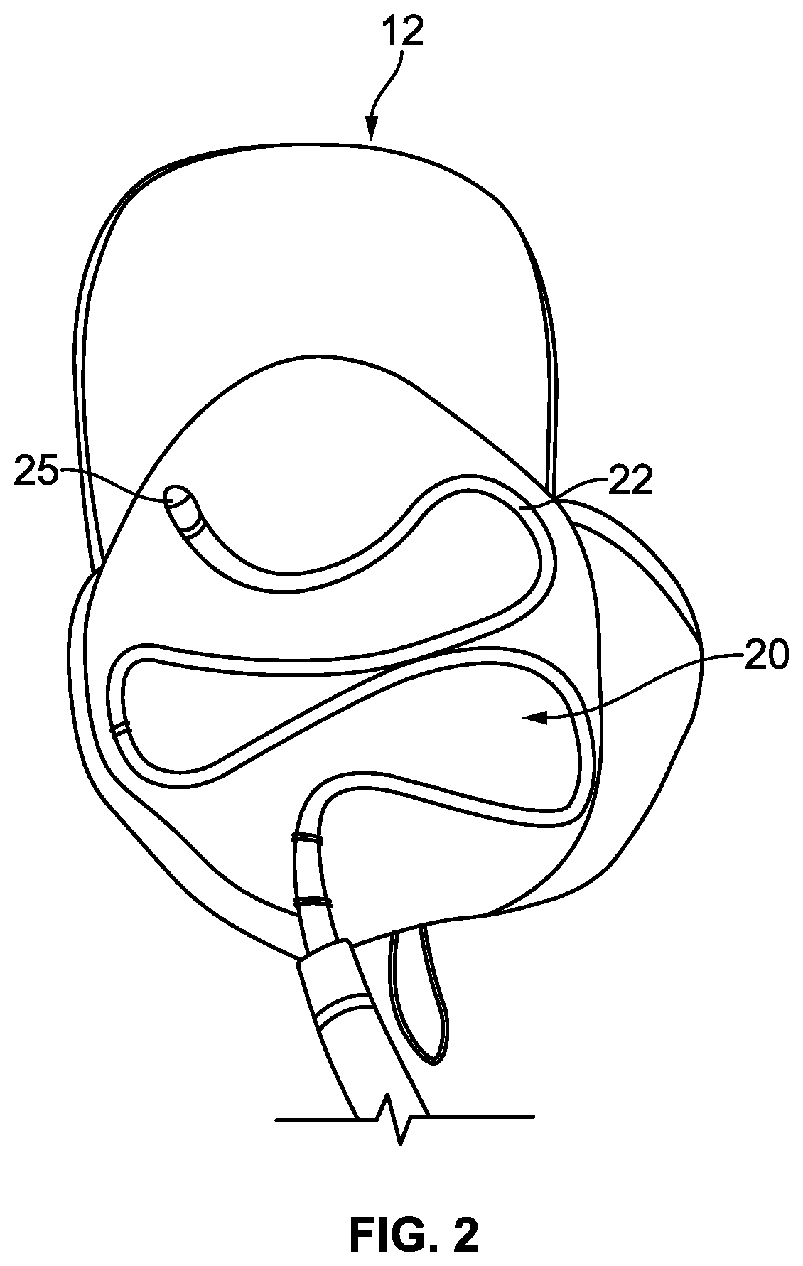 Patent US12564254 Figure 2 – Apparatus for hair cooling and dehumidification