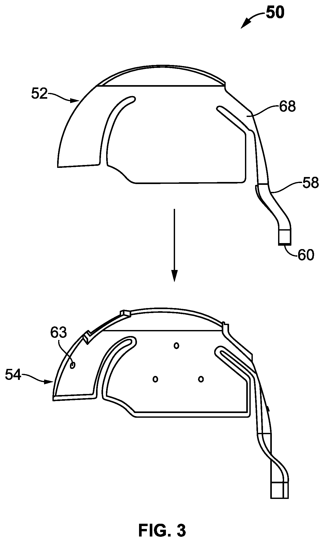 Patent US12564254 Figure 3 – Apparatus for hair cooling and dehumidification