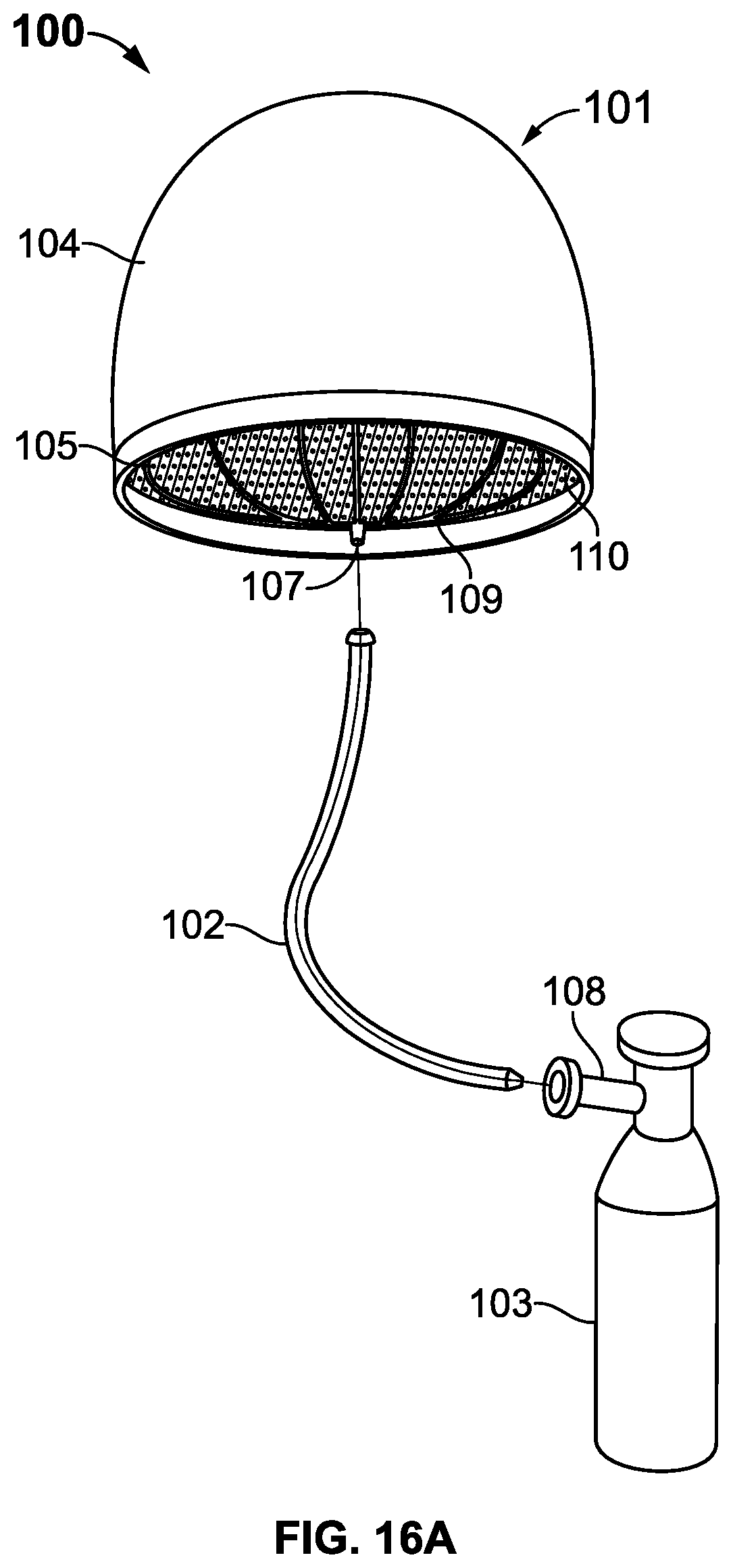 Patent US12564254 Figure 11 – Apparatus for hair cooling and dehumidification