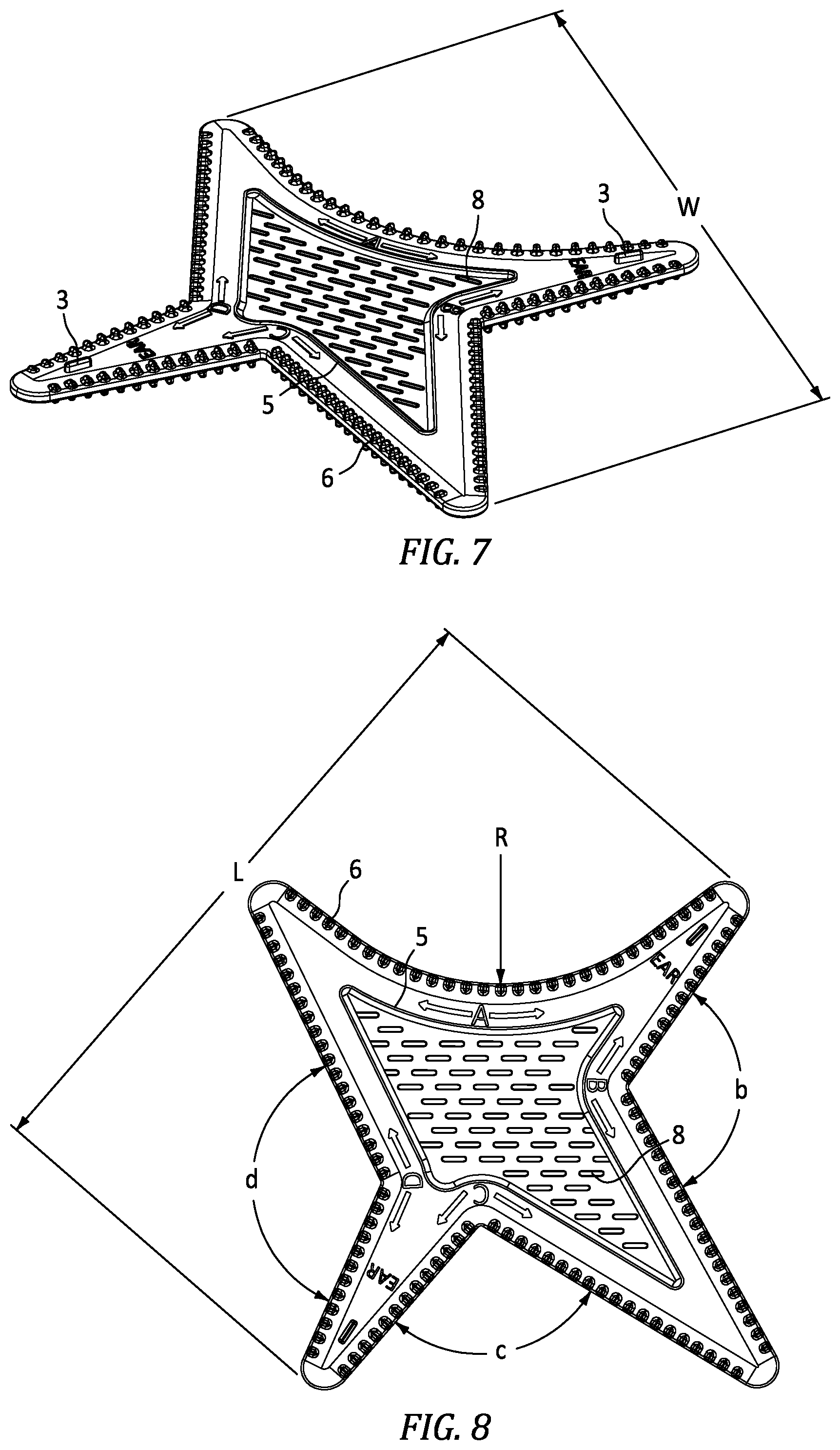 Patent US12564255 Figure 3 – Hair styling template