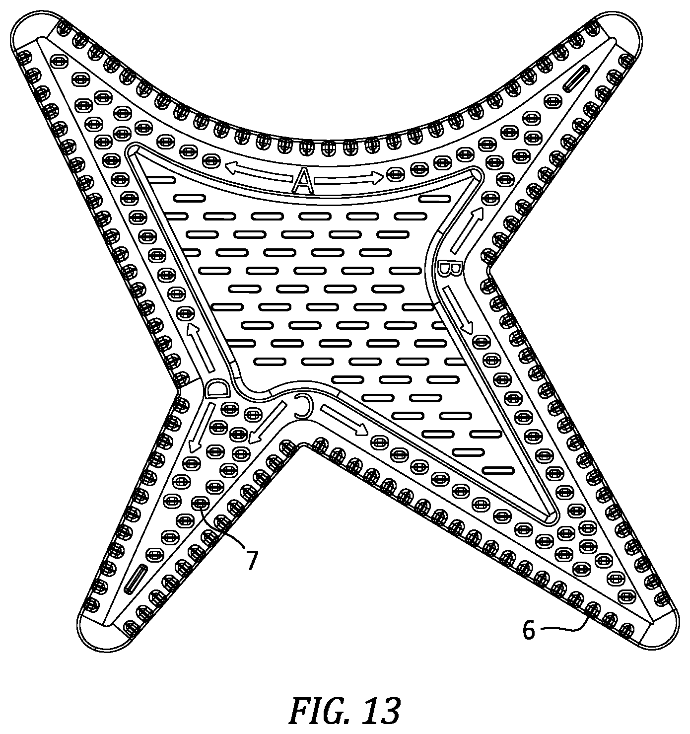 Patent US12564255 Figure 5 – Hair styling template