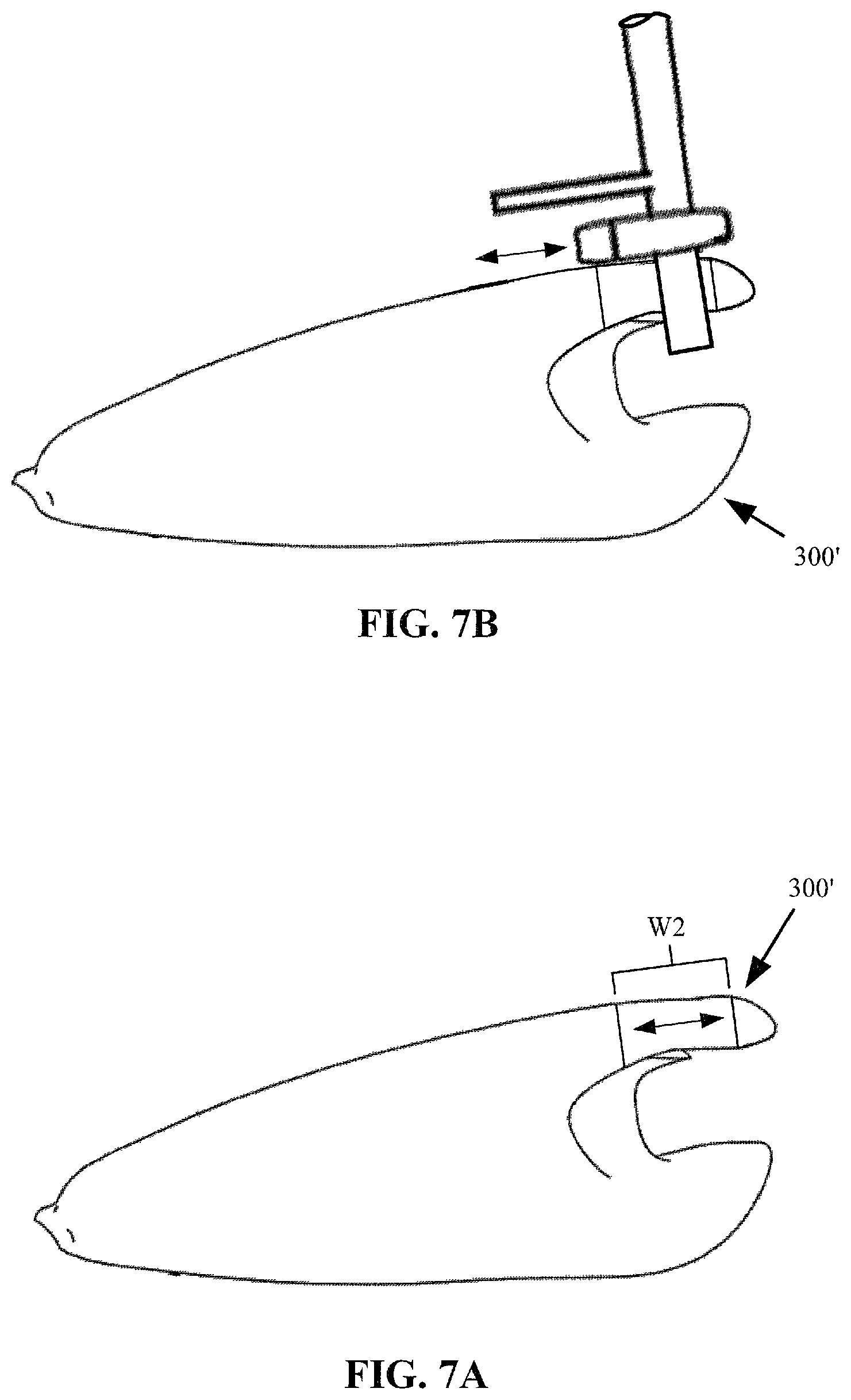 Patent US12564256 Figure 5 – Motorized toenail groomer configured to sit on top of a foot with long shaft and handle permitting ease of use by elderly and/or inflexible users