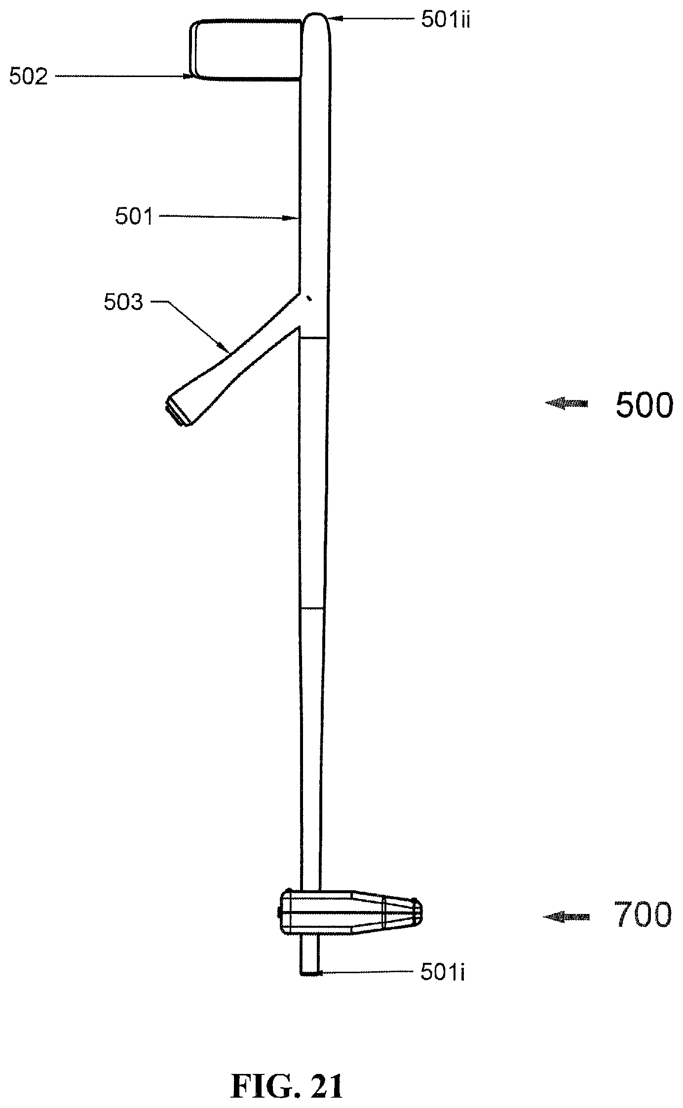 Patent US12564256 Figure 16 – Motorized toenail groomer configured to sit on top of a foot with long shaft and handle permitting ease of use by elderly and/or inflexible users