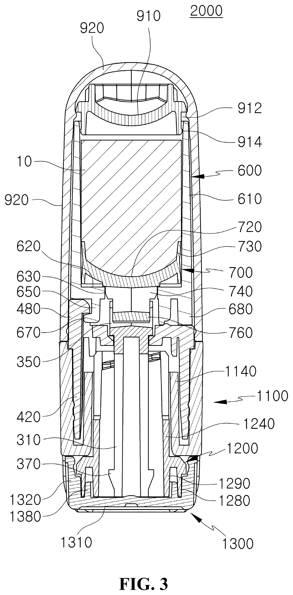 Patent US12564257 Figure 4 – Refill unit for sunscreen and refillable stick container having the same