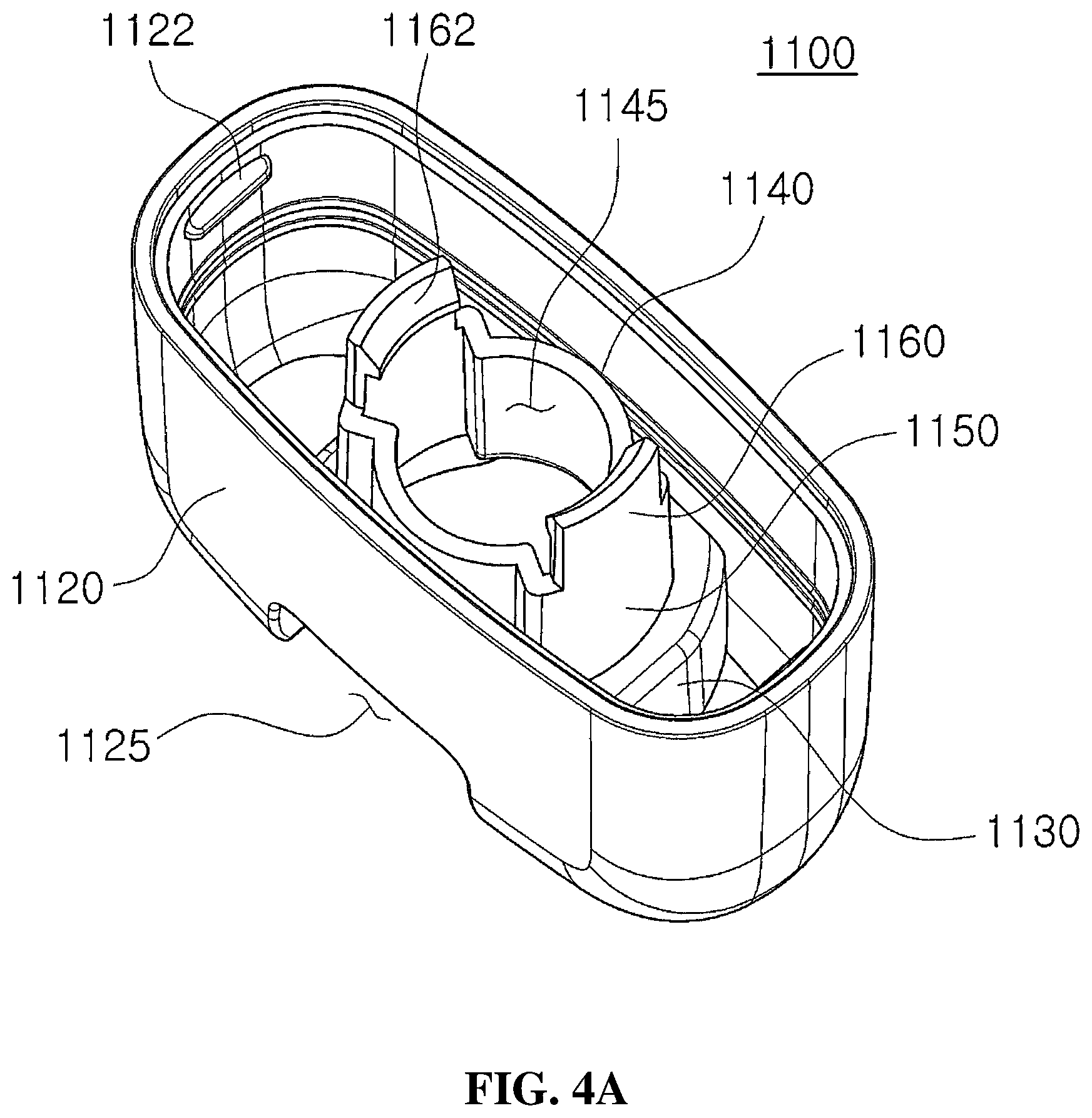 Patent US12564257 Figure 5 – Refill unit for sunscreen and refillable stick container having the same