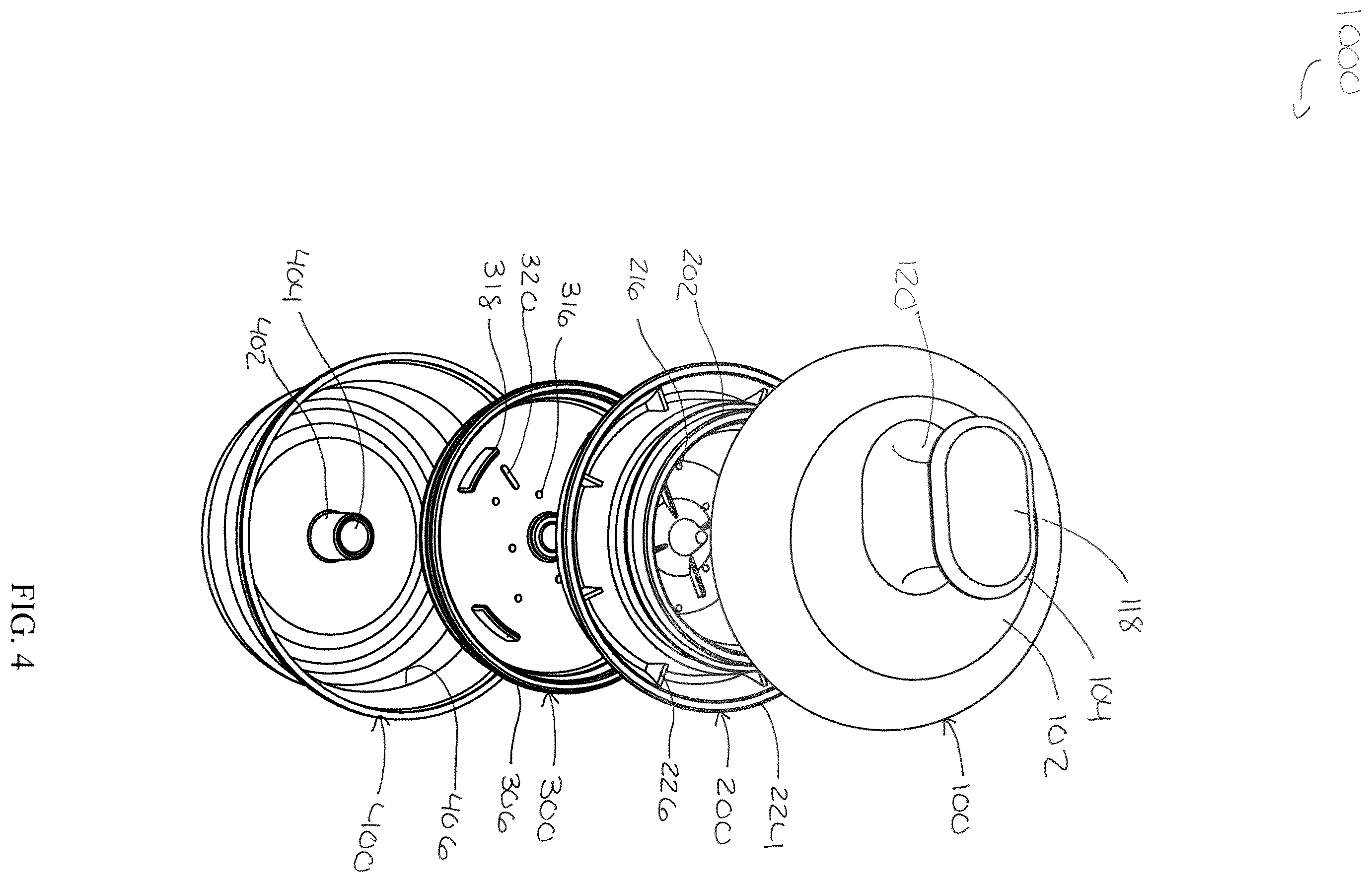 Patent US12564259 Figure 4 – Brush for applying a cleansing powder