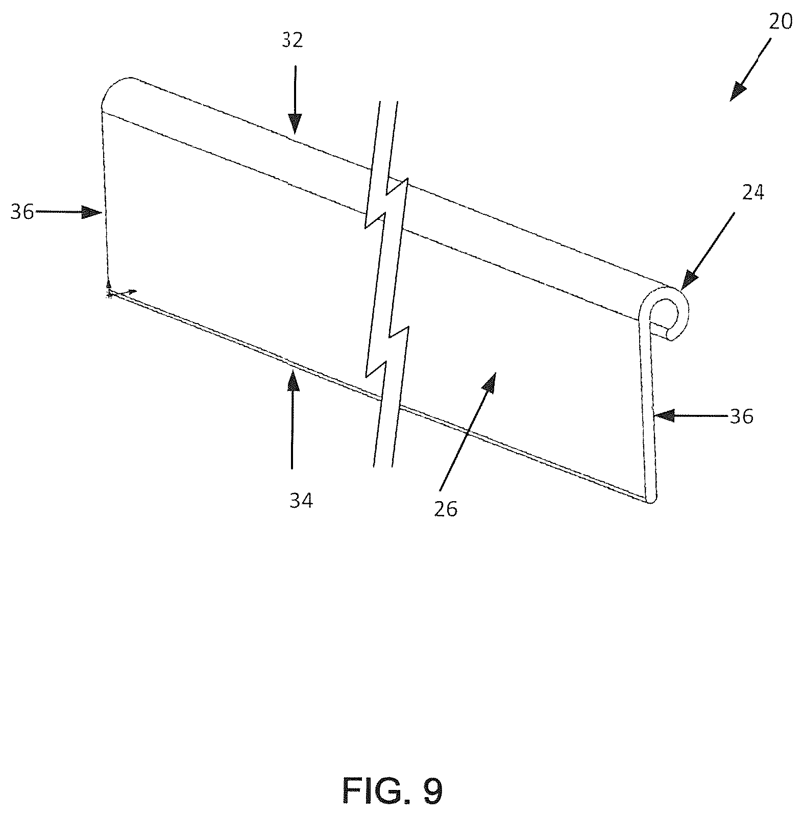 Patent US12564262 Figure 9 – Object hanging system and method