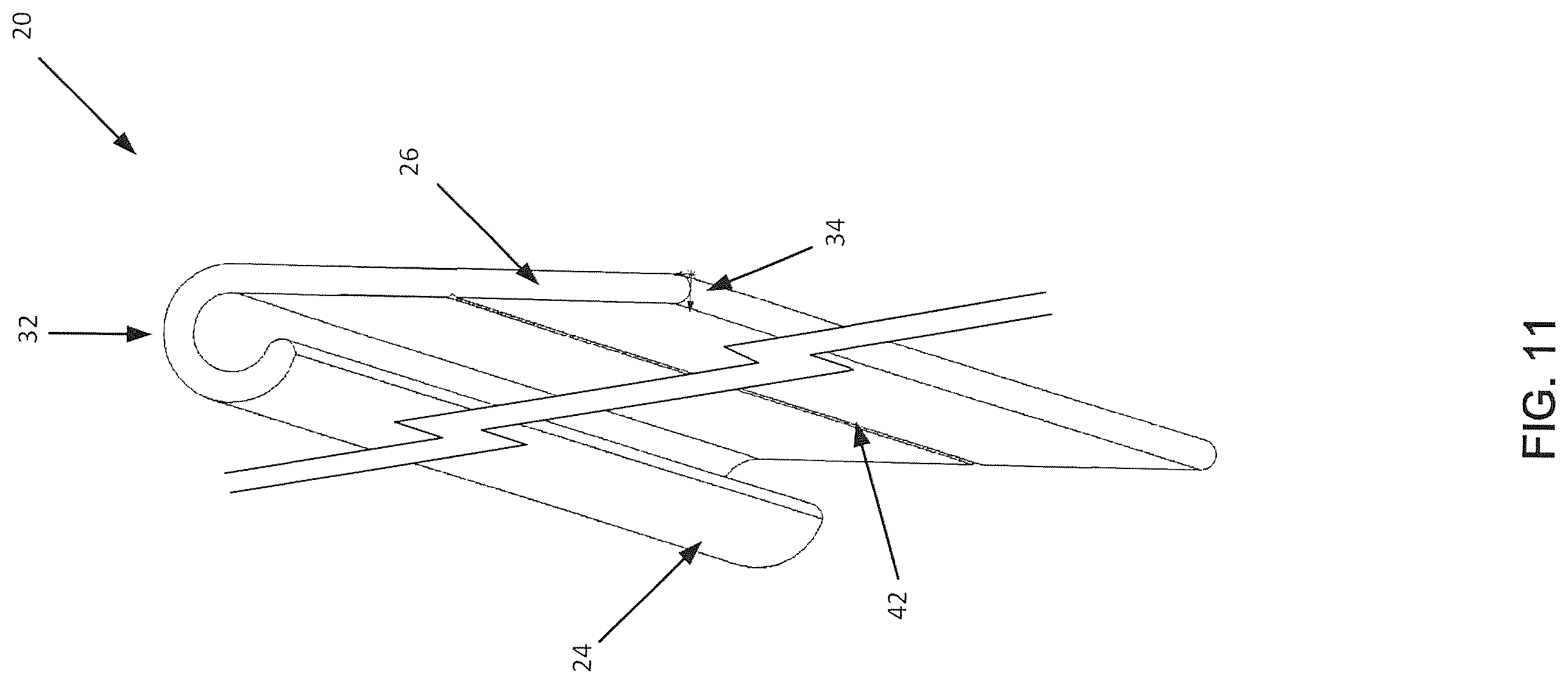 Patent US12564262 Figure 11 – Object hanging system and method