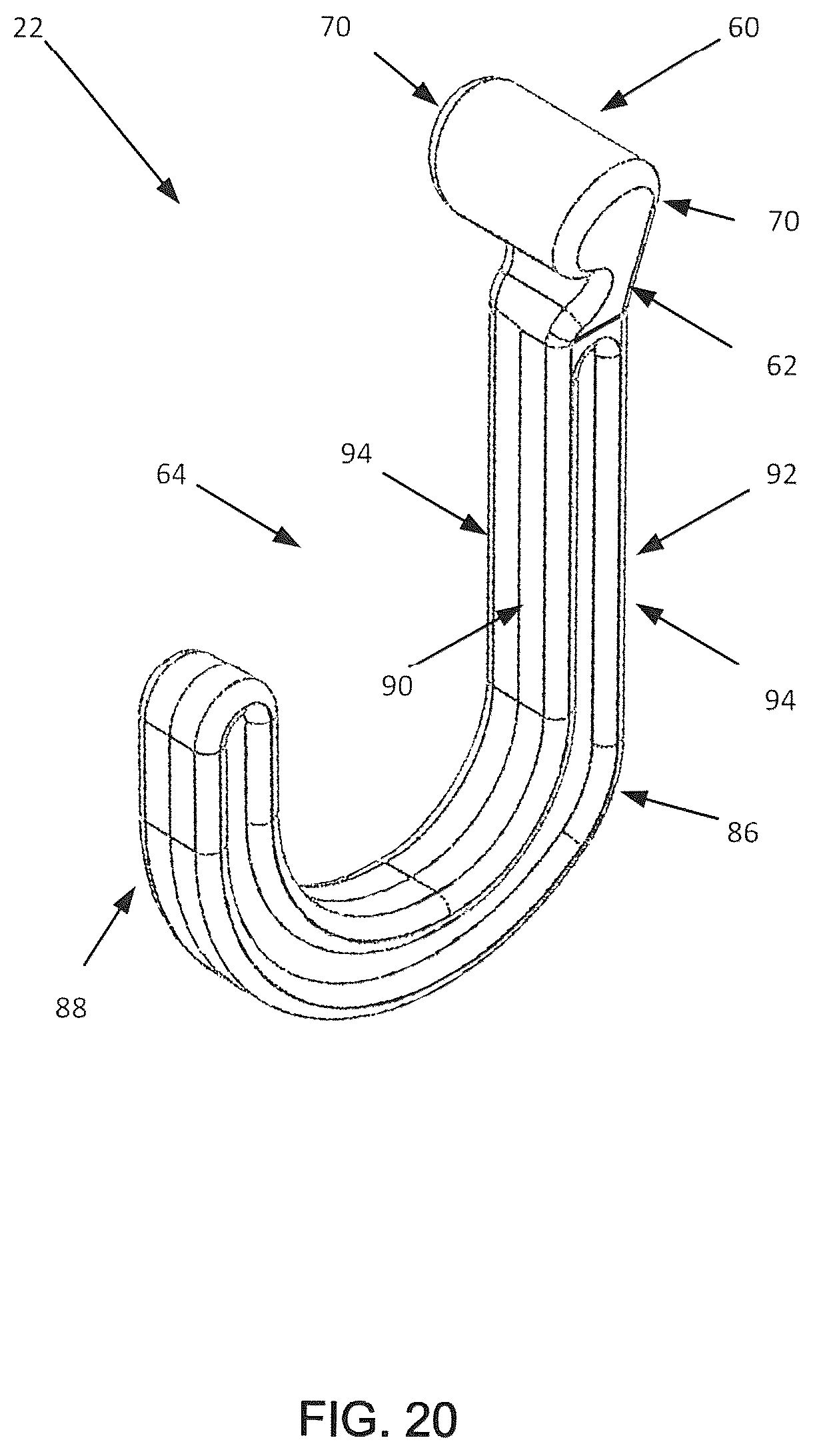 Patent US12564262 Figure 20 – Object hanging system and method