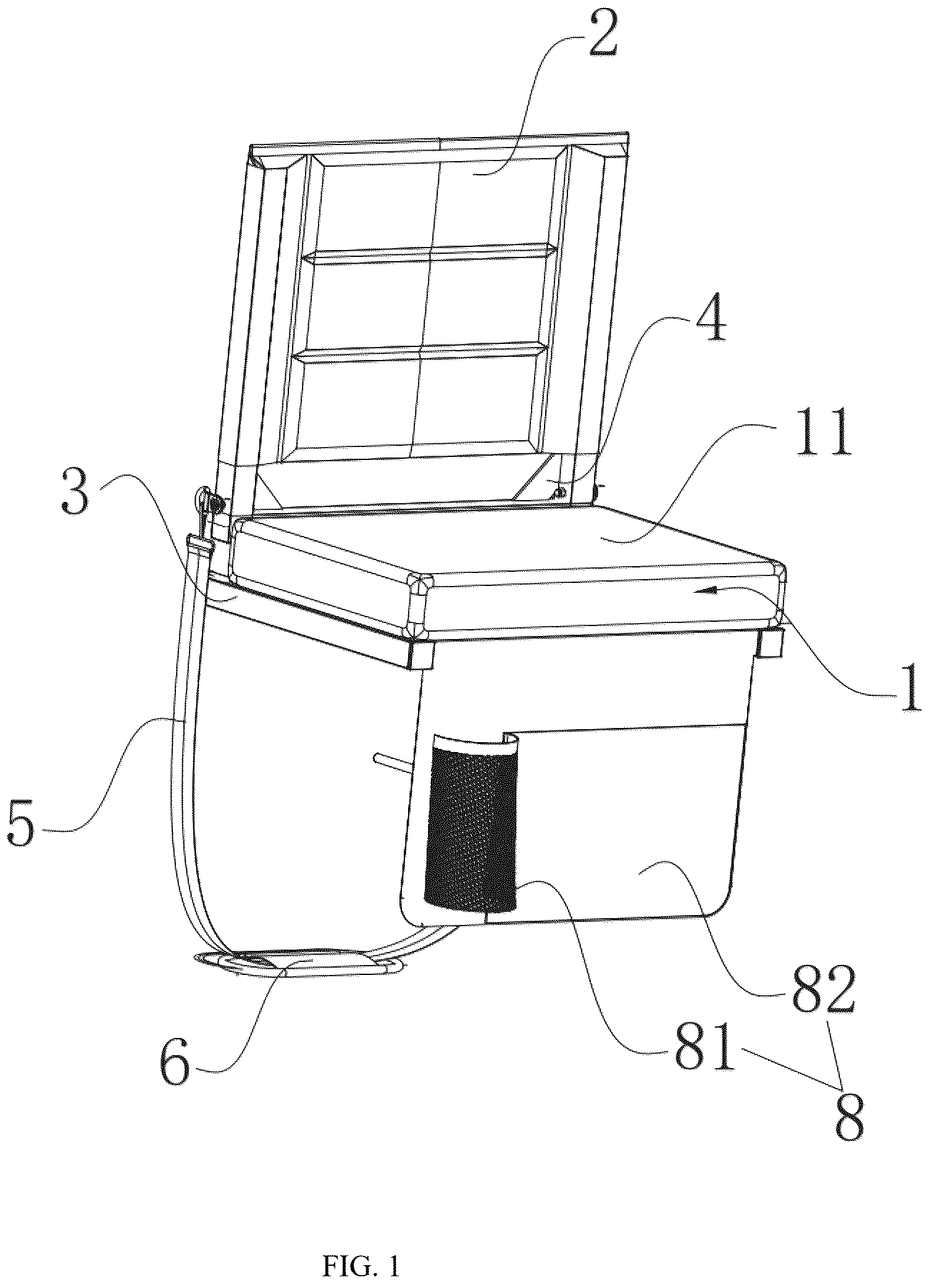 Patent US12564263 Figure 1 – Stadium seat cushion