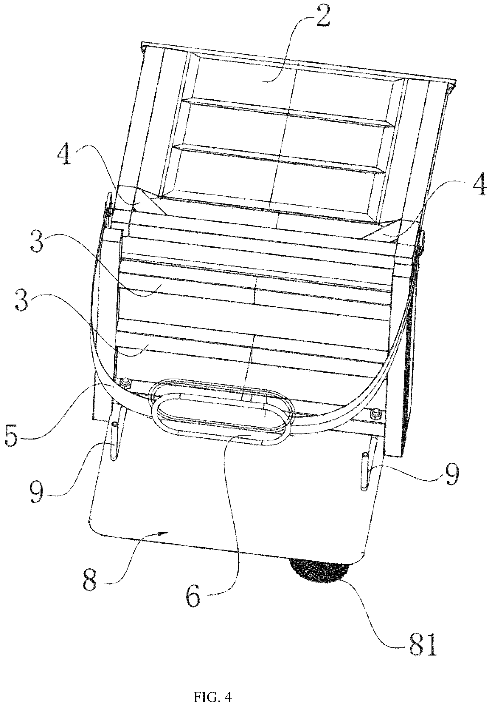 Patent US12564263 Figure 4 – Stadium seat cushion