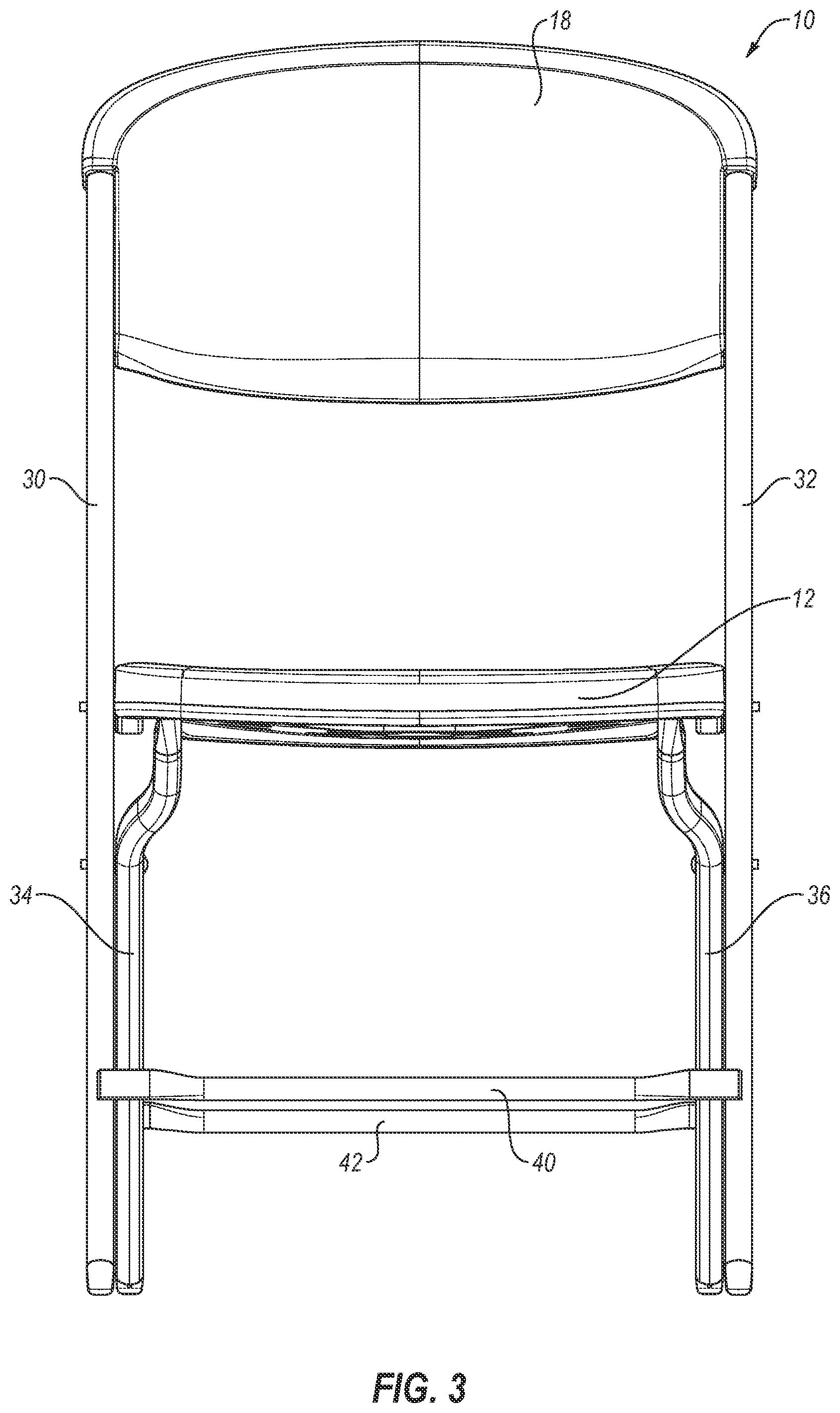 Patent US12564264 Figure 3 – Chair