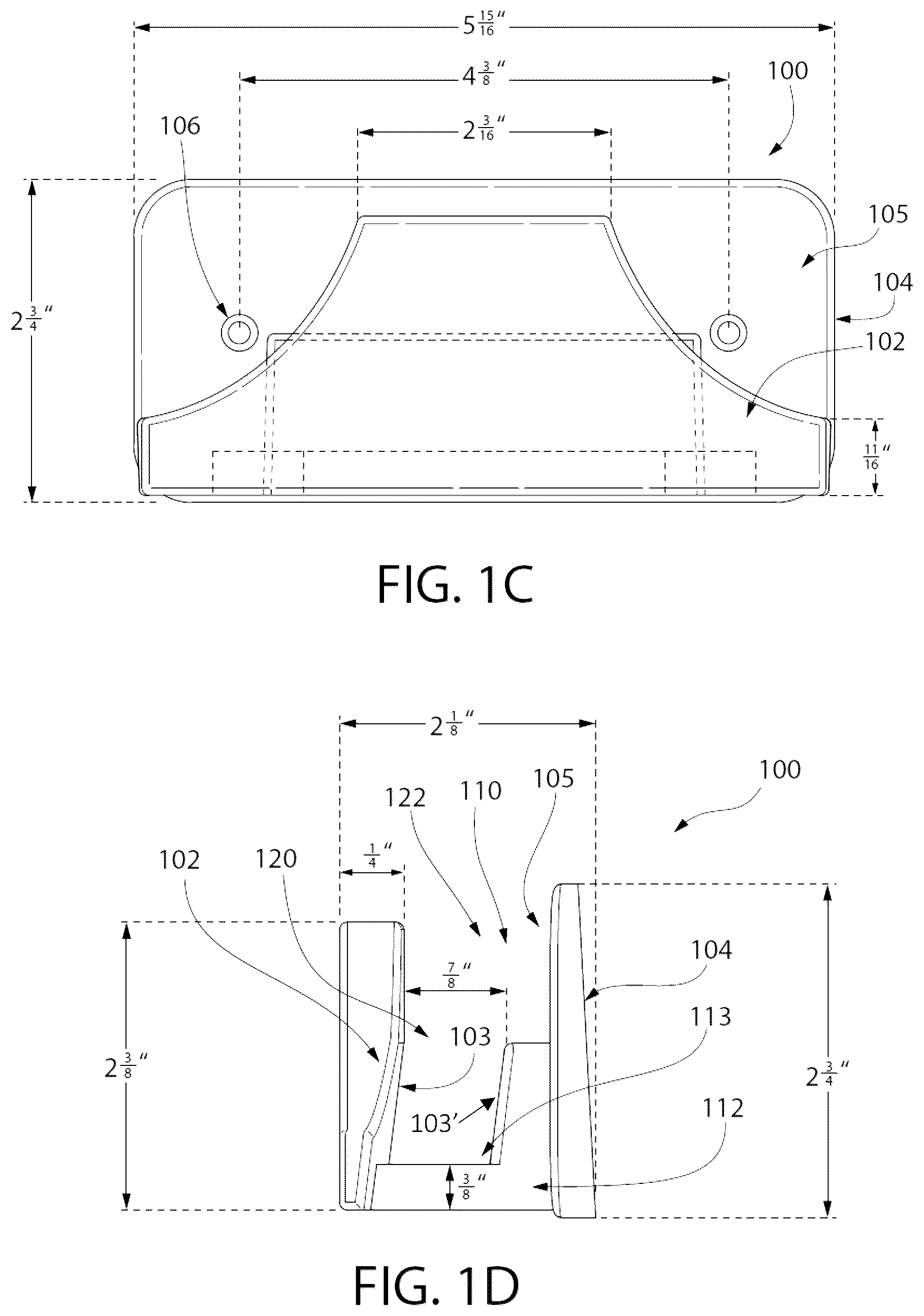 Patent US12564265 Figure 2 – Universal back of chair hanger