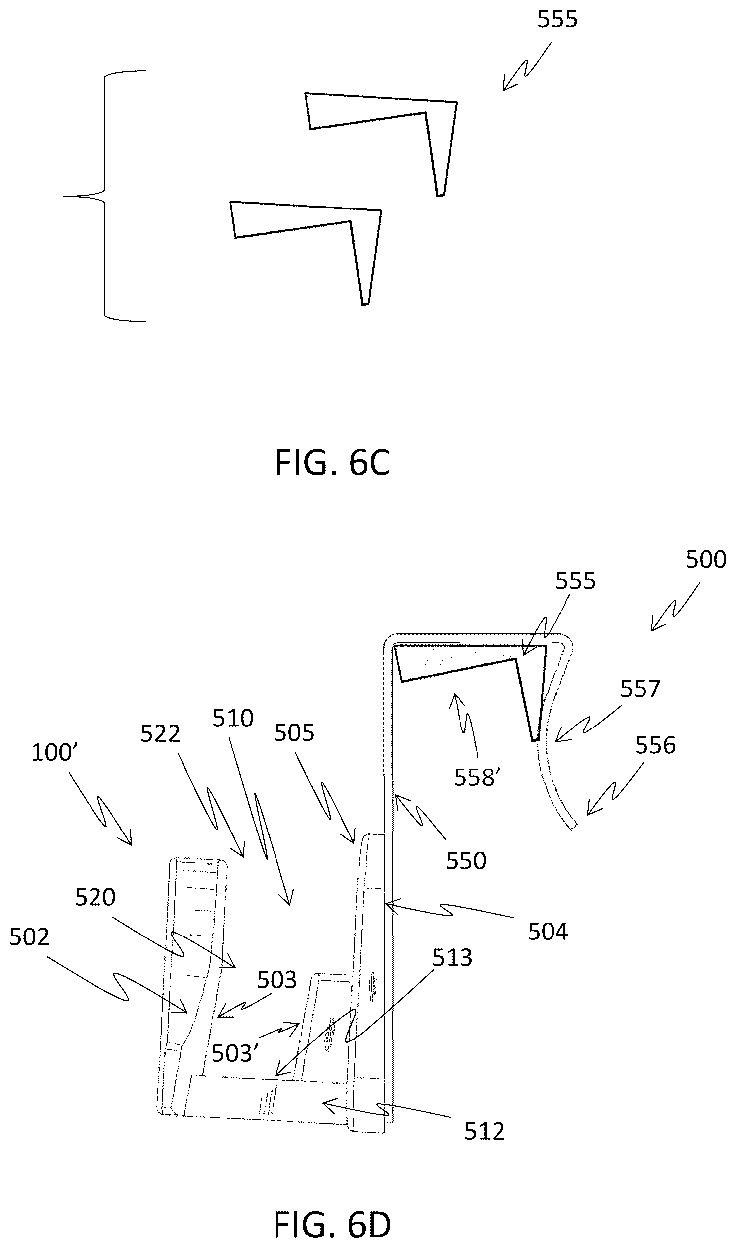 Patent US12564265 Figure 8 – Universal back of chair hanger
