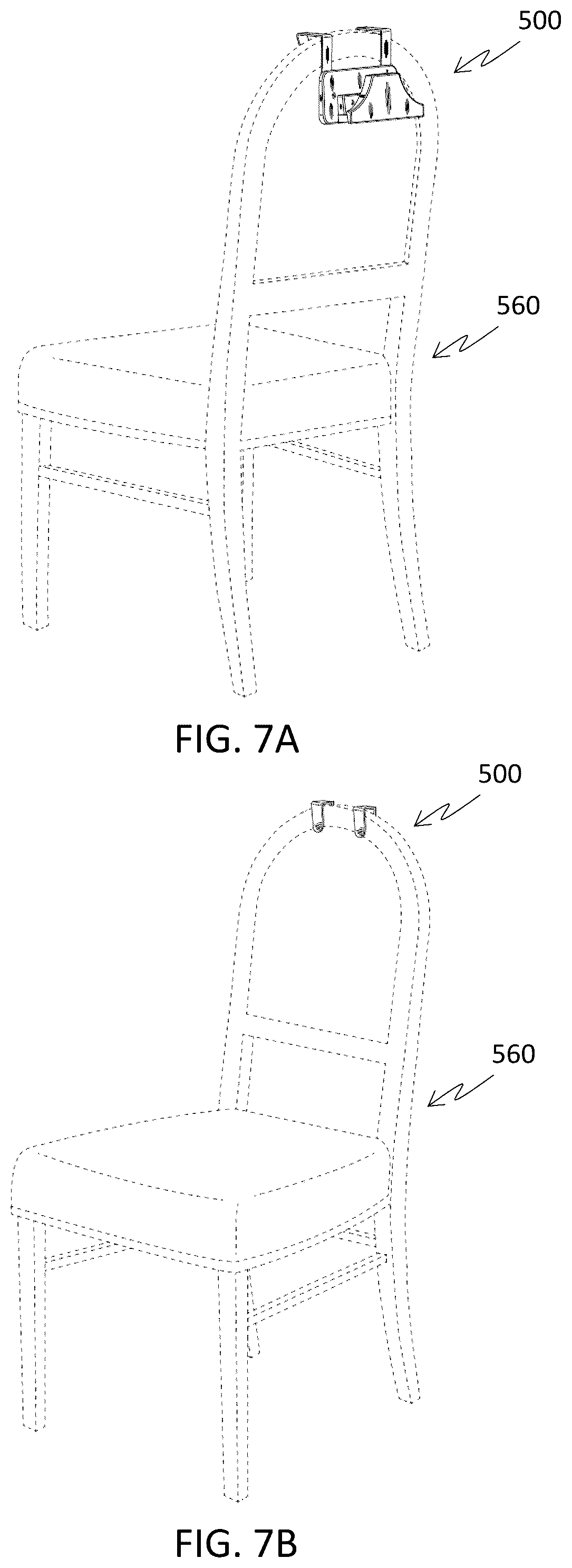 Patent US12564265 Figure 9 – Universal back of chair hanger