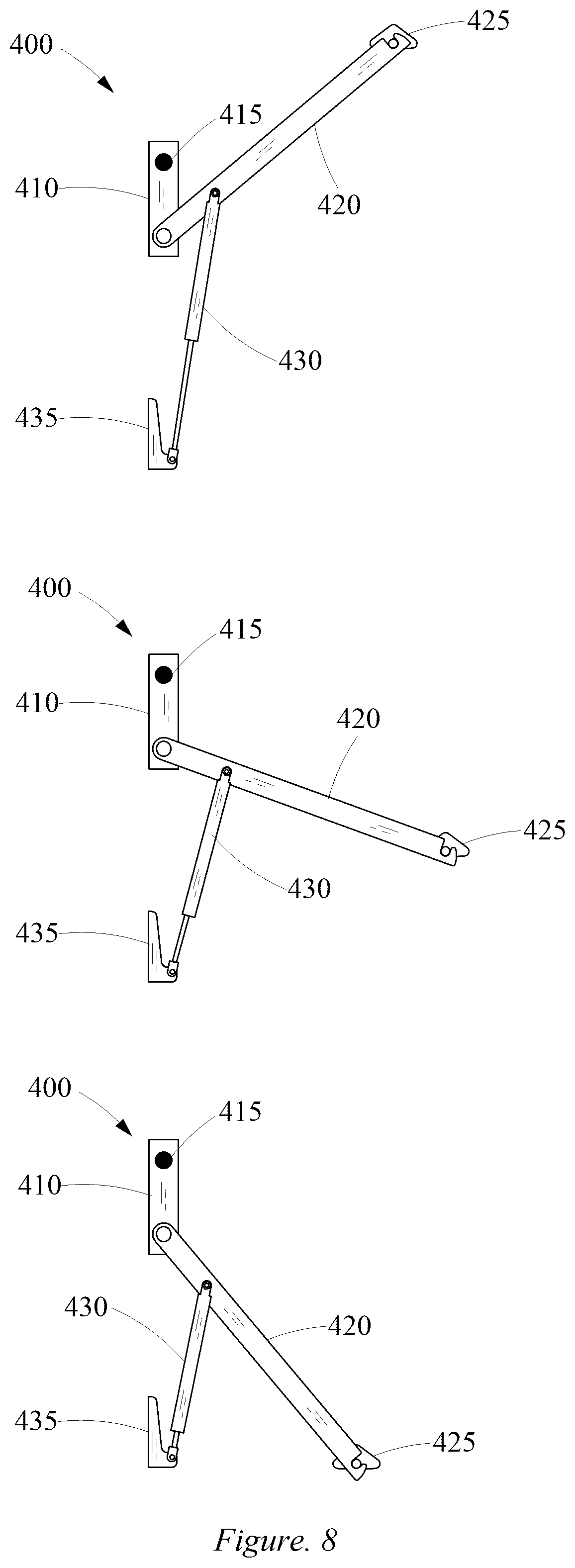 Patent US12564268 Figure 5 – Furniture objects including a convertible desk bed