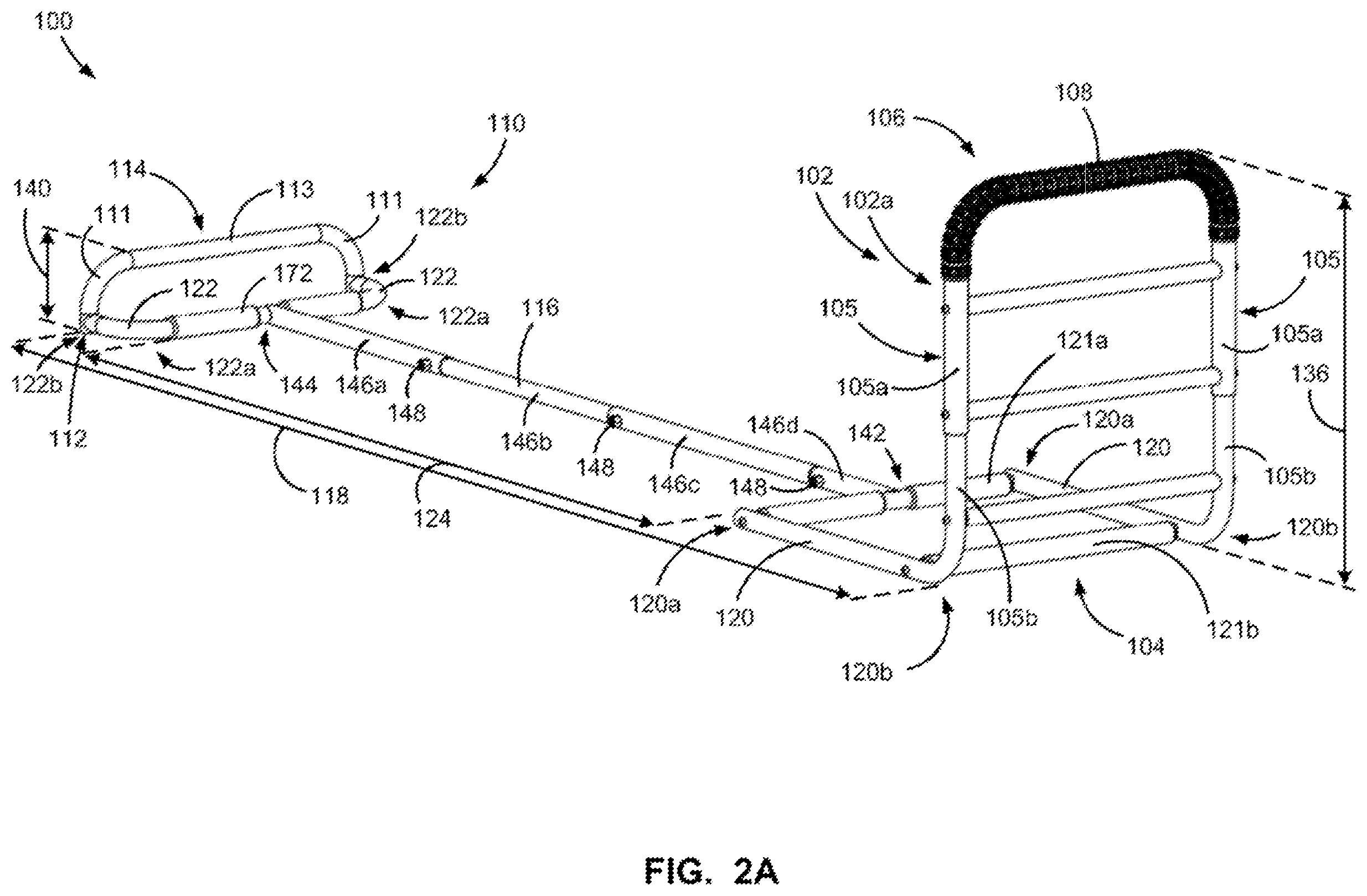 Patent US12564269 Figure 2 – Bed rail assembly