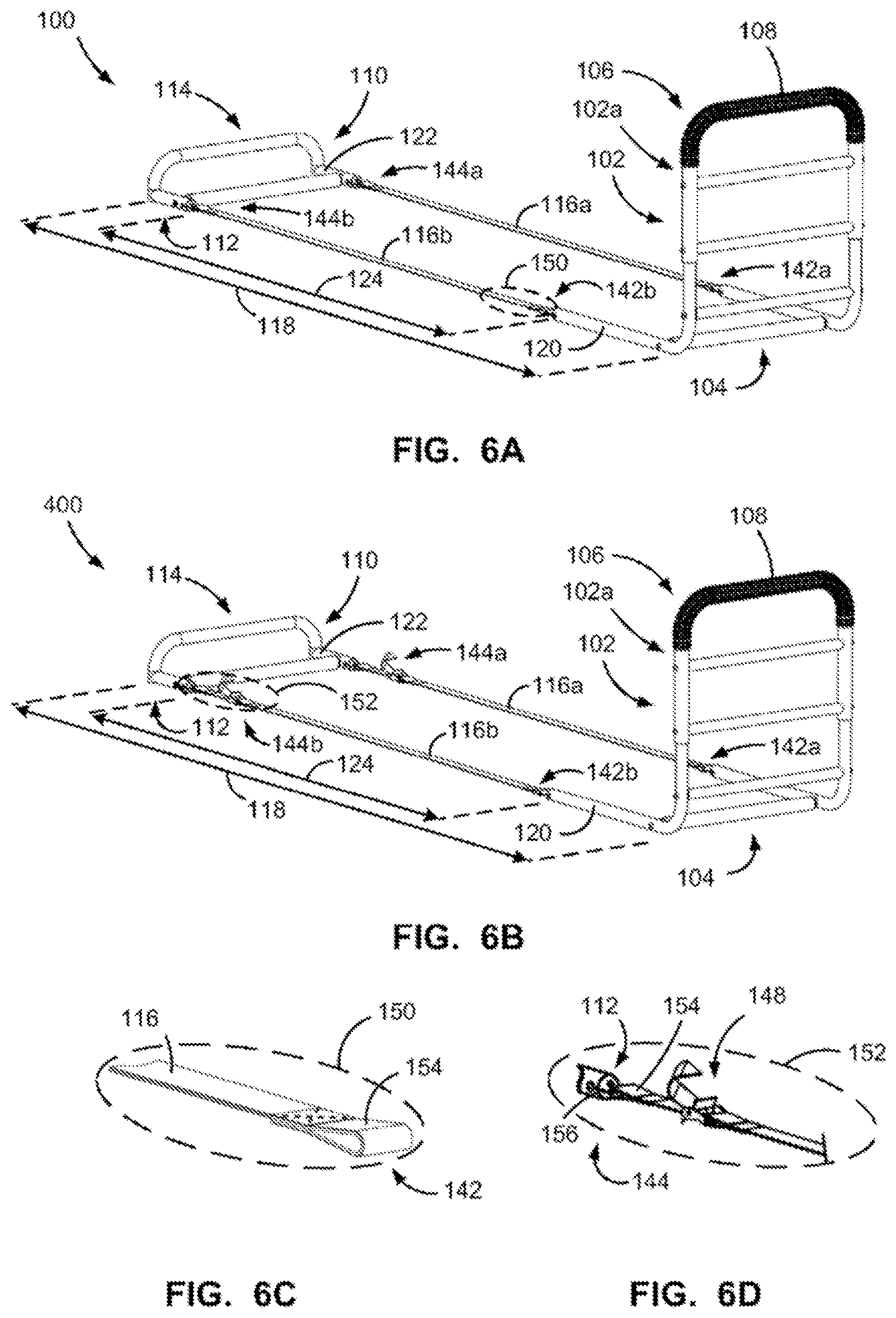 Patent US12564269 Figure 8 – Bed rail assembly