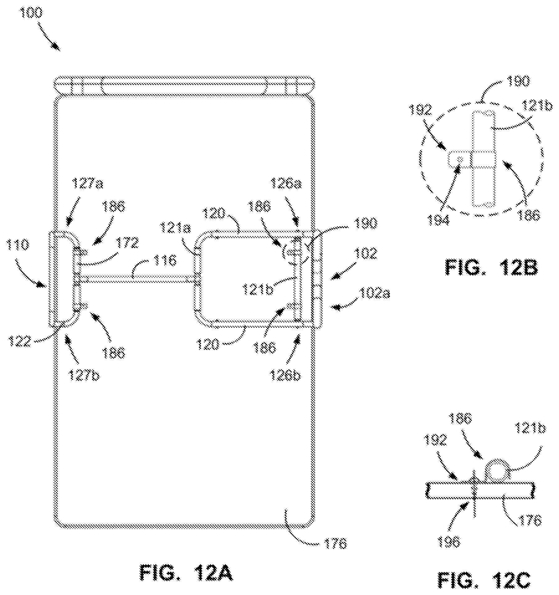 Patent US12564269 Figure 16 – Bed rail assembly