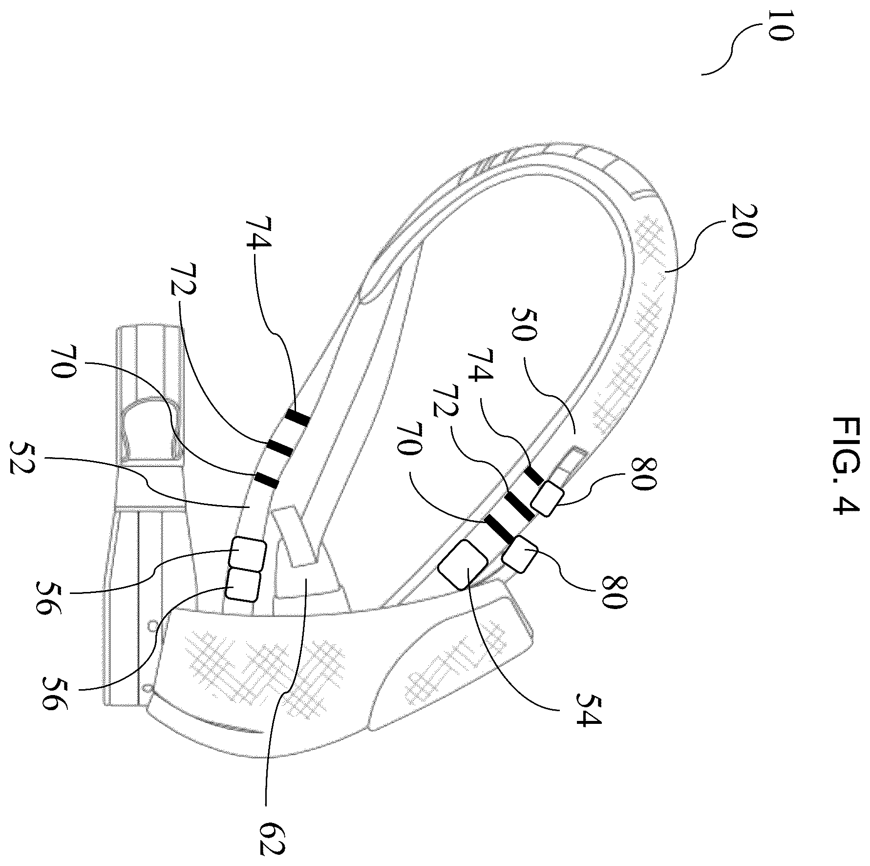 Patent US12564276 Figure 4 – Baby carrier system