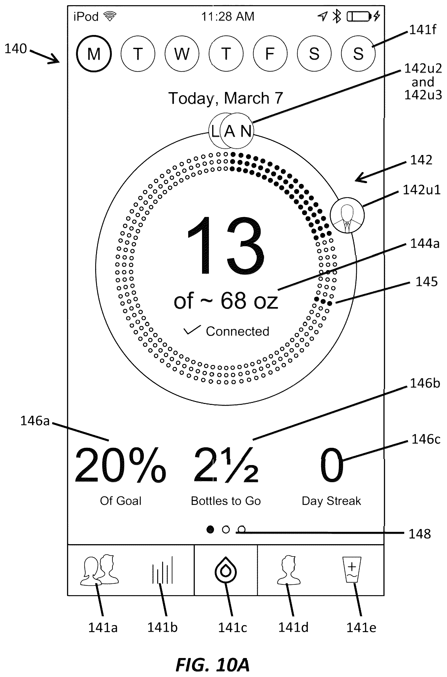 Patent US12564280 Figure 17 – Wireless drink container for monitoring hydration
