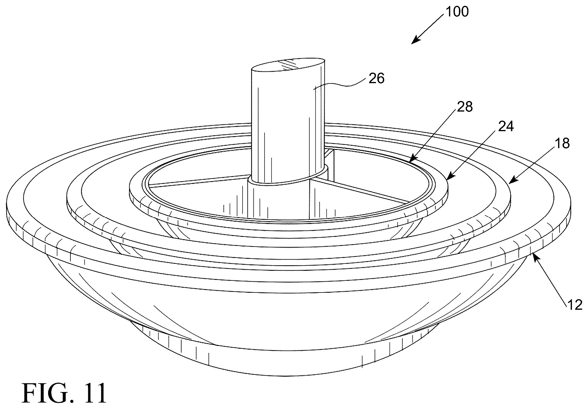 Patent US12564281 Figure 6 – Stackable space saving system and method of use