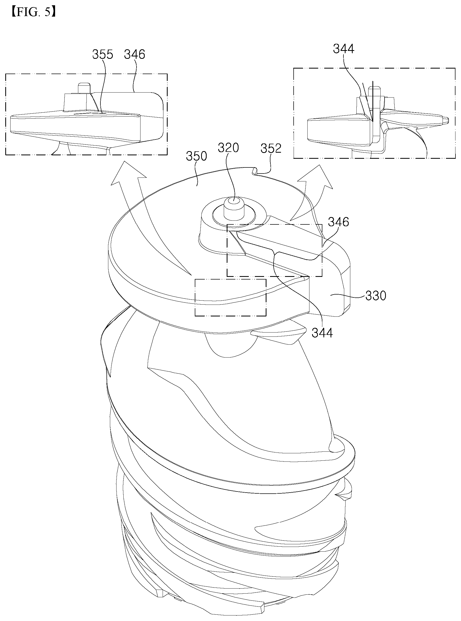 Patent US12564282 Figure 4 – Juice module for juicer