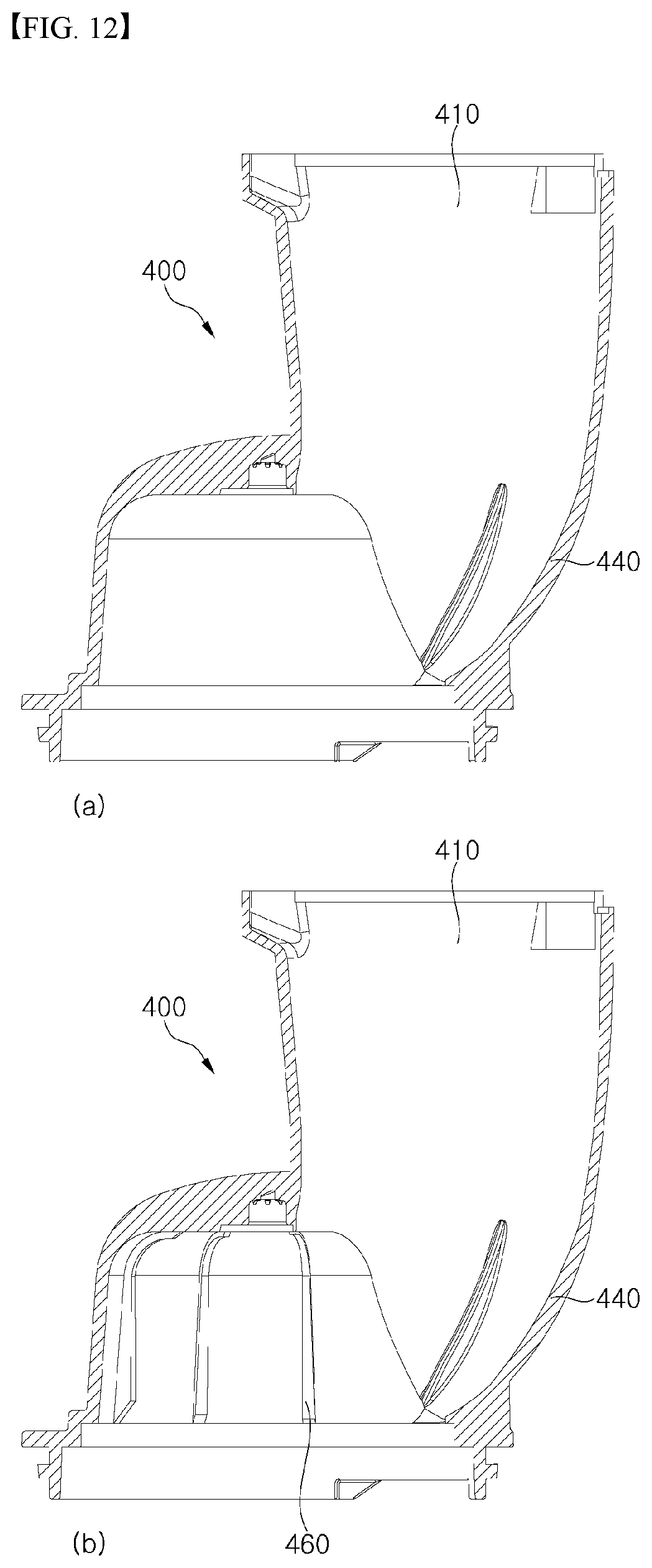 Patent US12564282 Figure 11 – Juice module for juicer