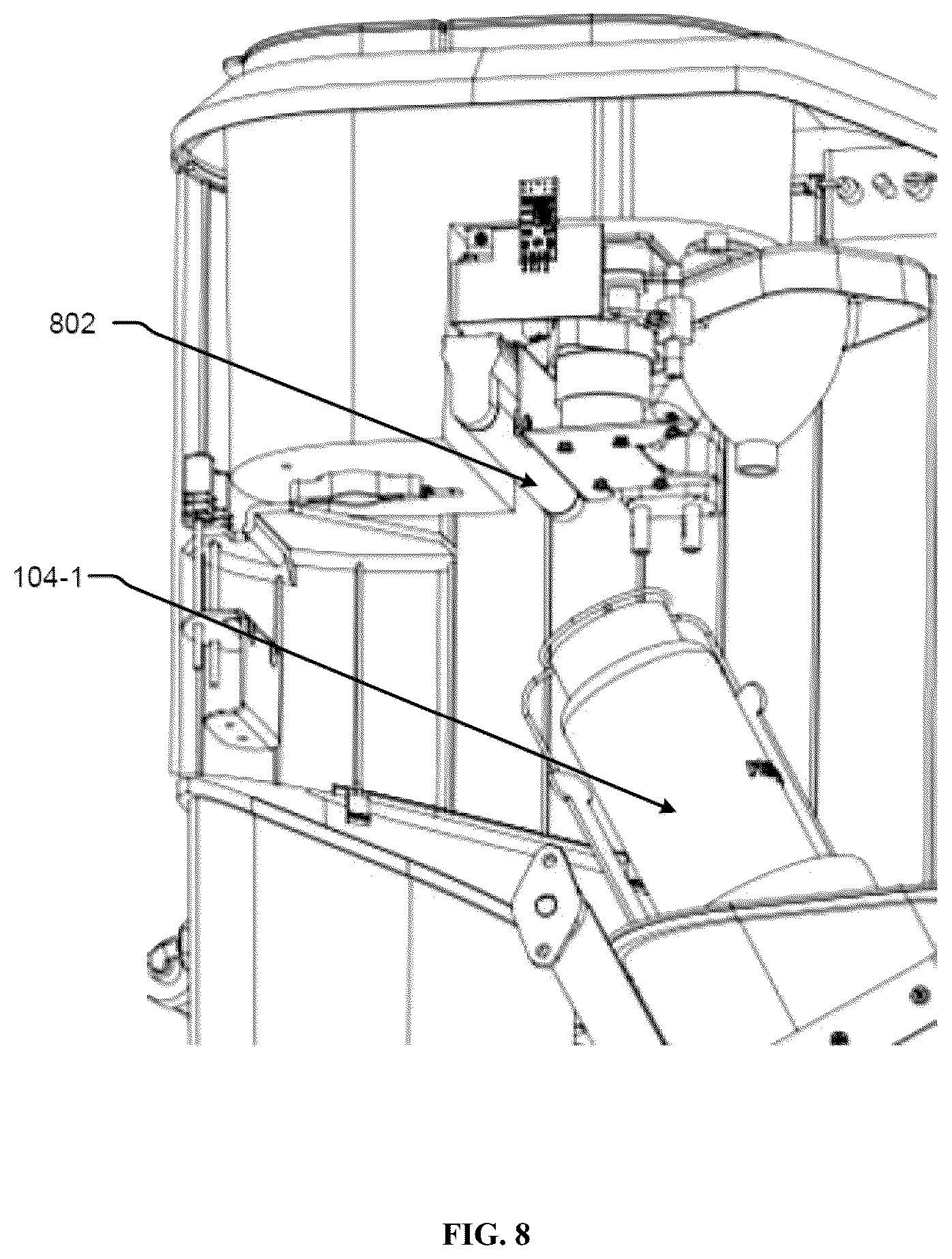 Patent US12564285 Figure 12 – Bottle cleaning device with a fluid dispenser