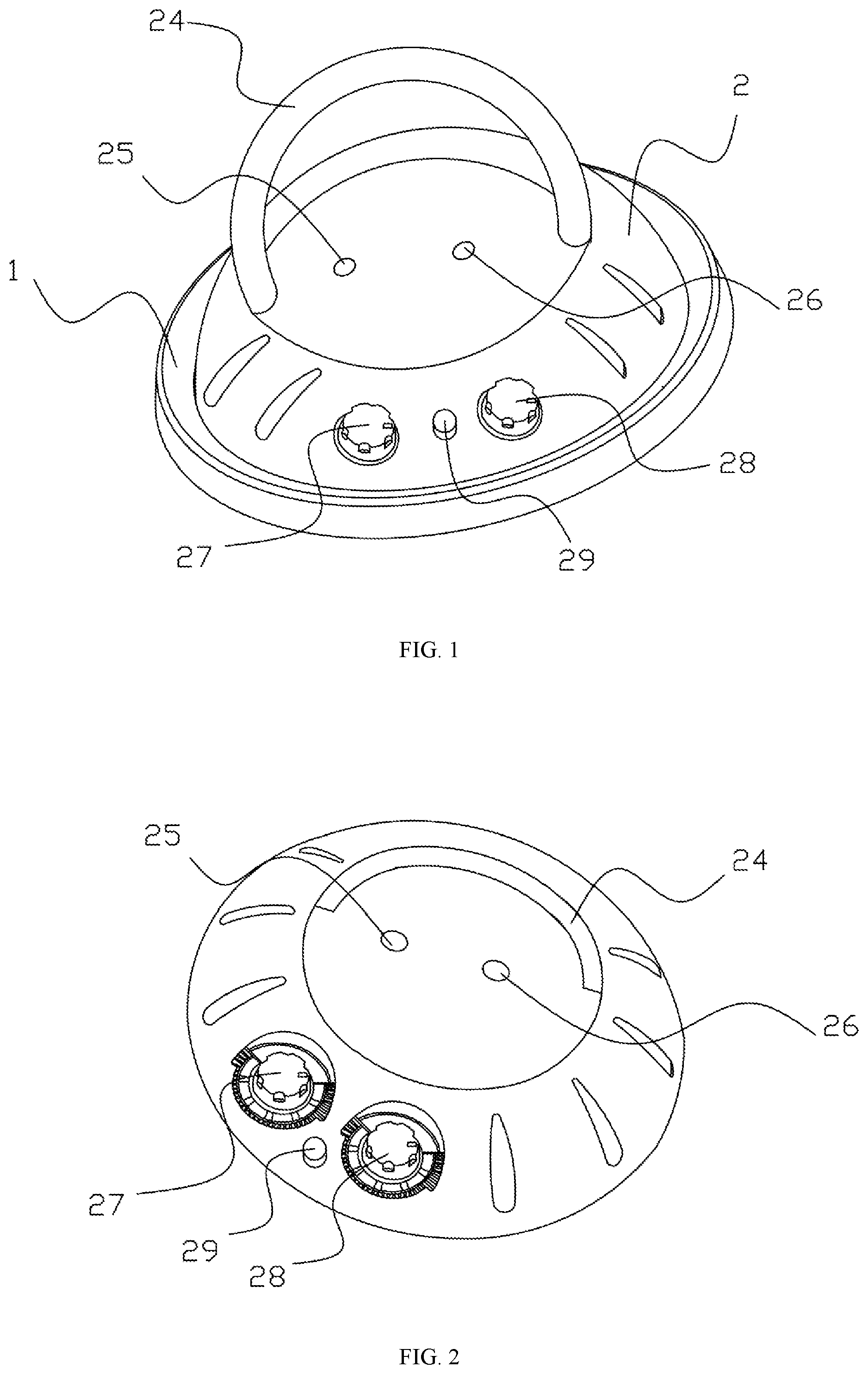 Patent US12564286 Figure 1 – Intelligent heat-preserving pot cover and heat-preserving method thereof