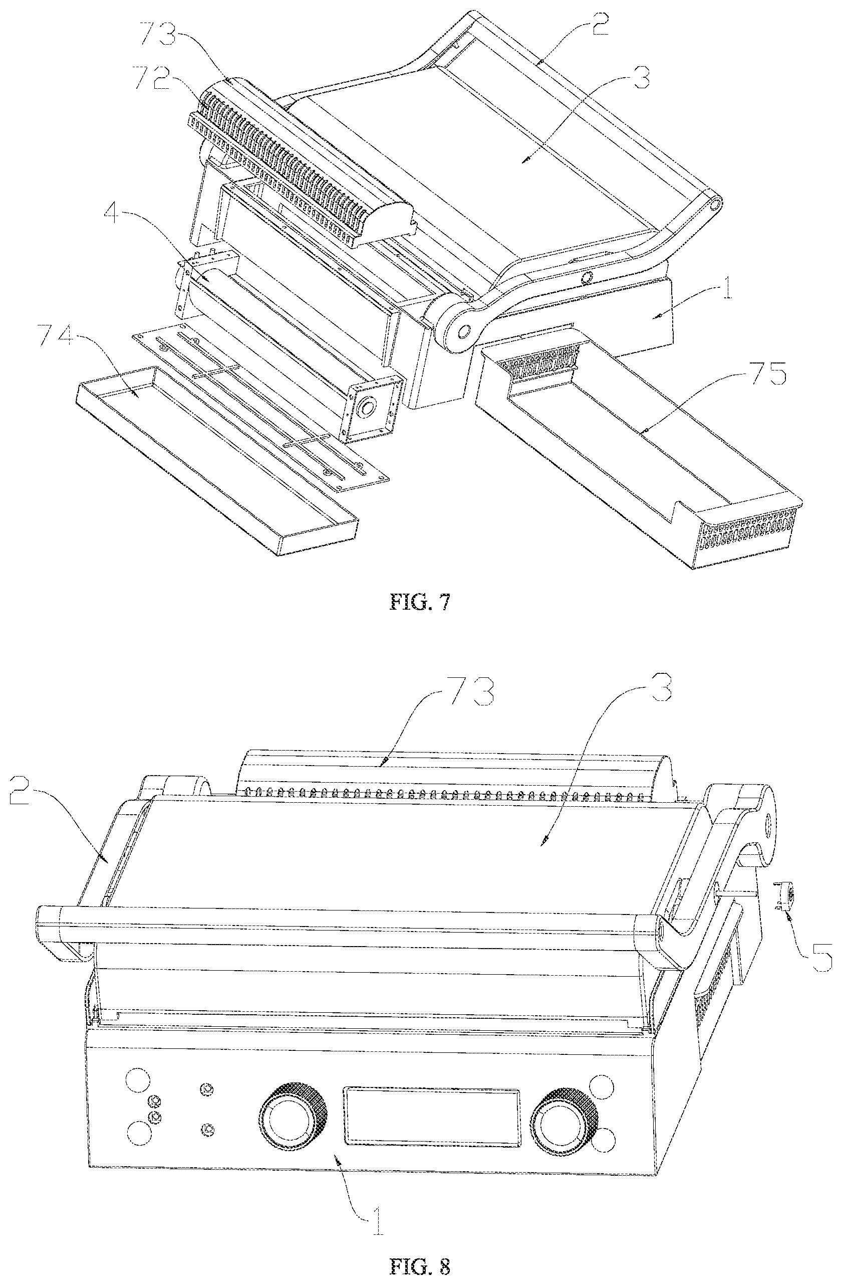 Patent US12564287 Figure 4 – Smokeless frying and baking machine and control method thereof
