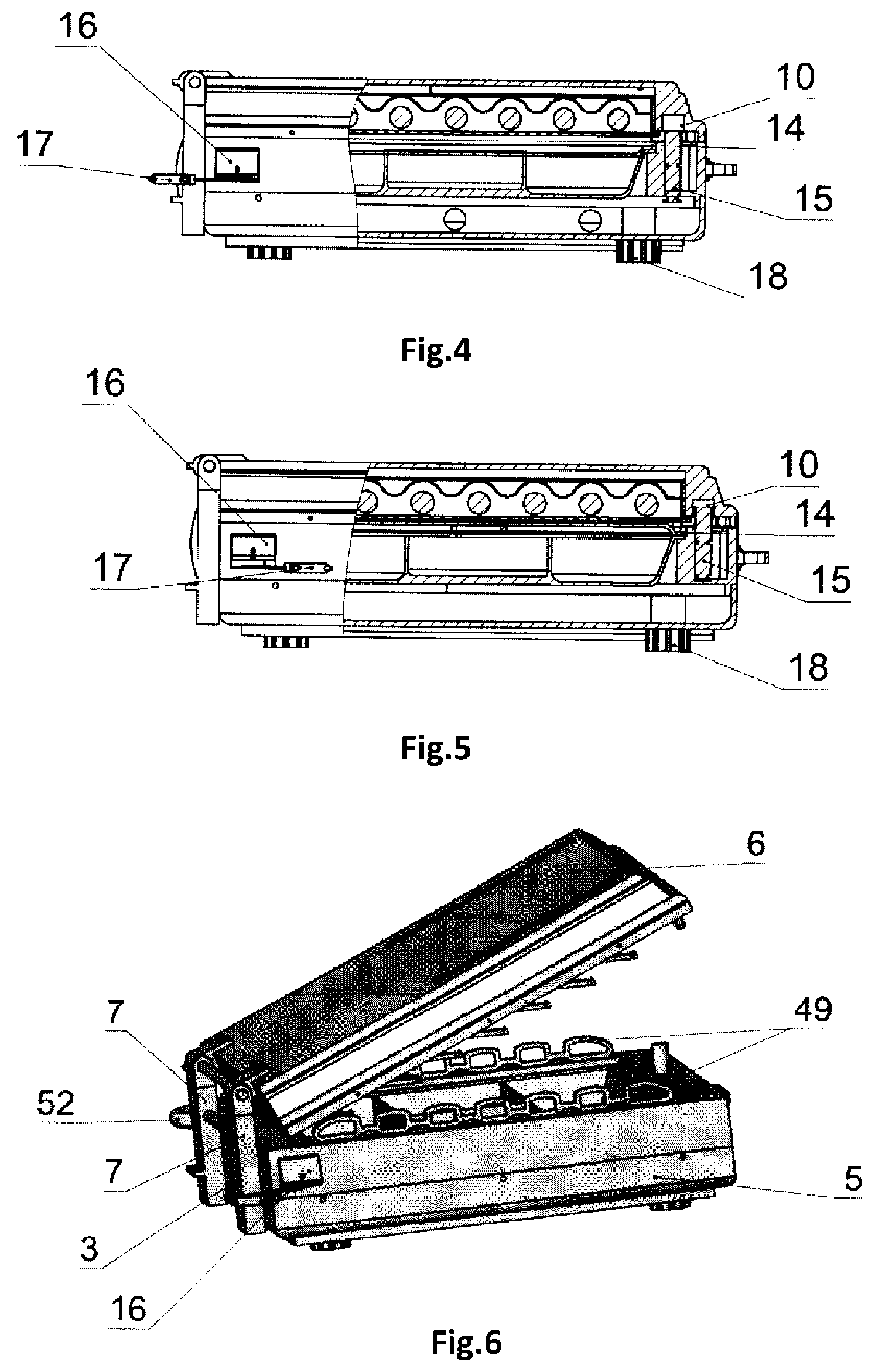 Patent US12564288 Figure 2 – Universal device for heat treating food products