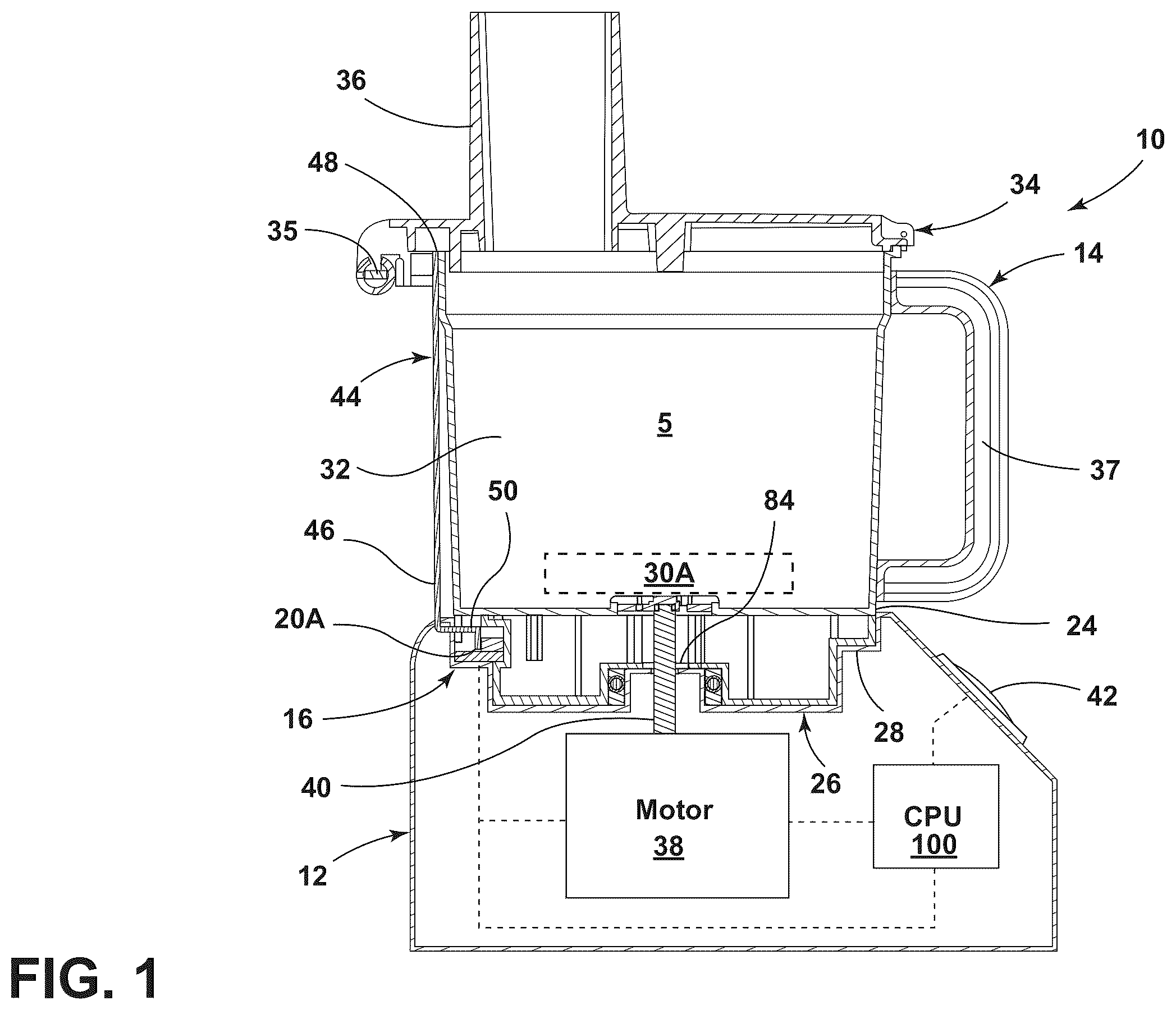 Patent US12564290 Figure 1 – Magnetic compass interlock vessel detection and vessel recognition device
