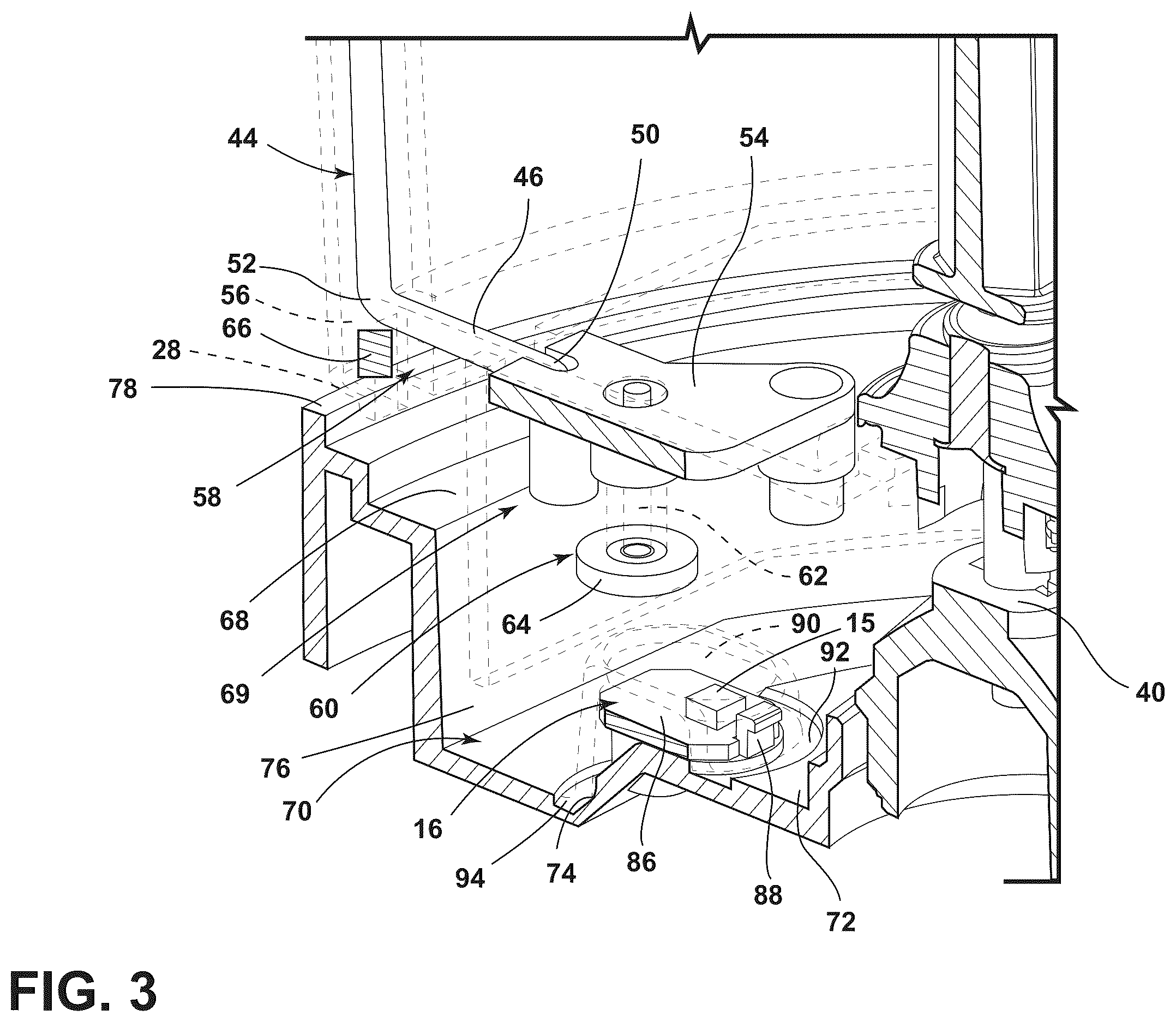 Patent US12564290 Figure 3 – Magnetic compass interlock vessel detection and vessel recognition device