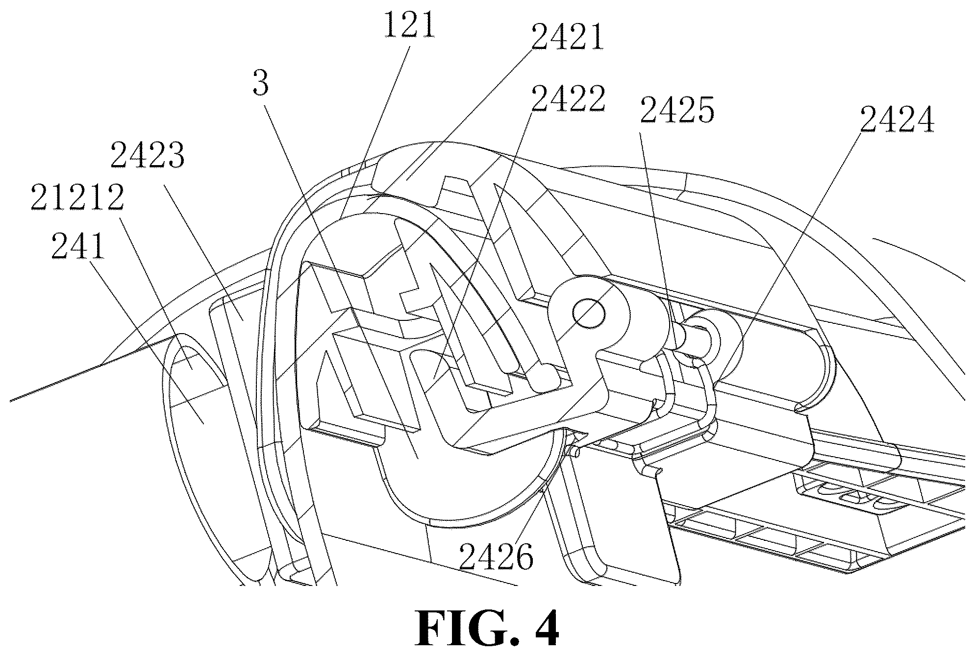 Patent US12564293 Figure 4 – Multifunctional infant bathing system