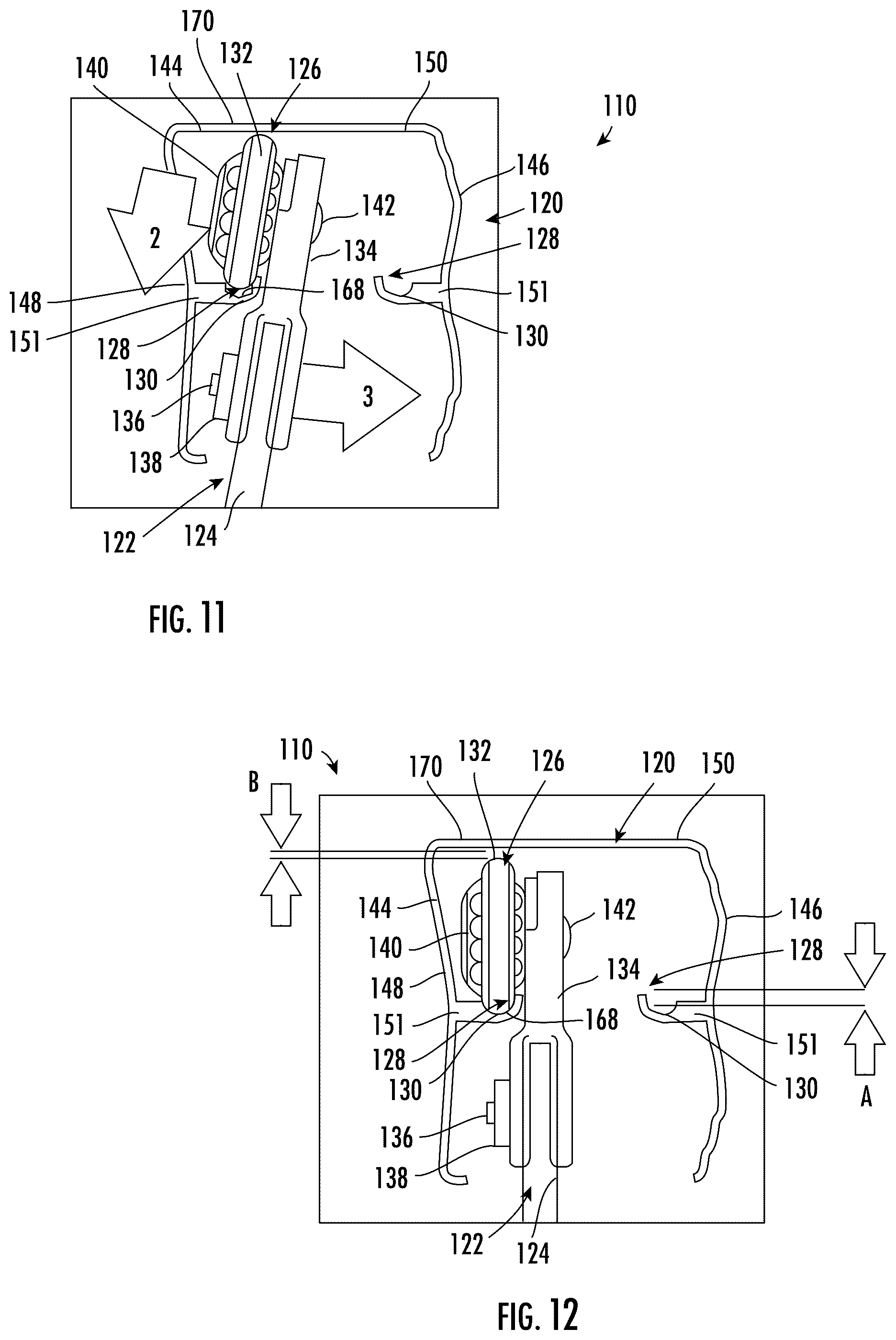 Patent US12564294 Figure 8 – Shower door assembly