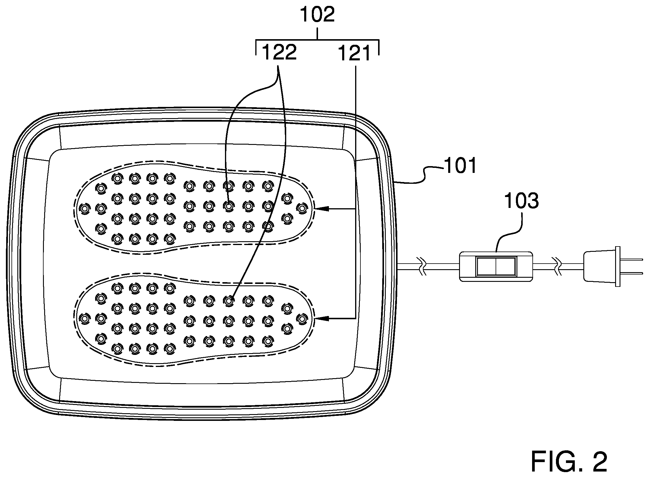 Patent US12564295 Figure 2 – Foot scrubbing device
