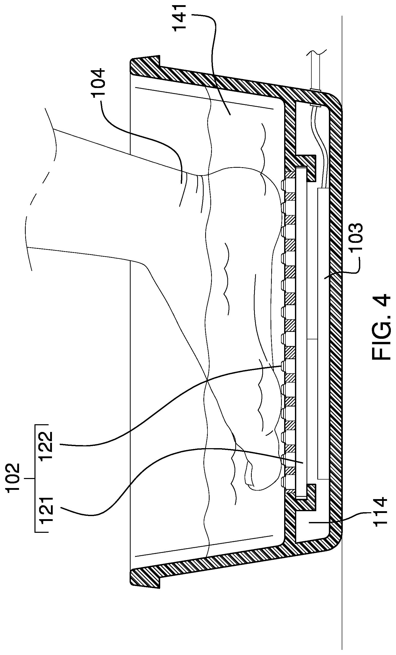 Patent US12564295 Figure 4 – Foot scrubbing device