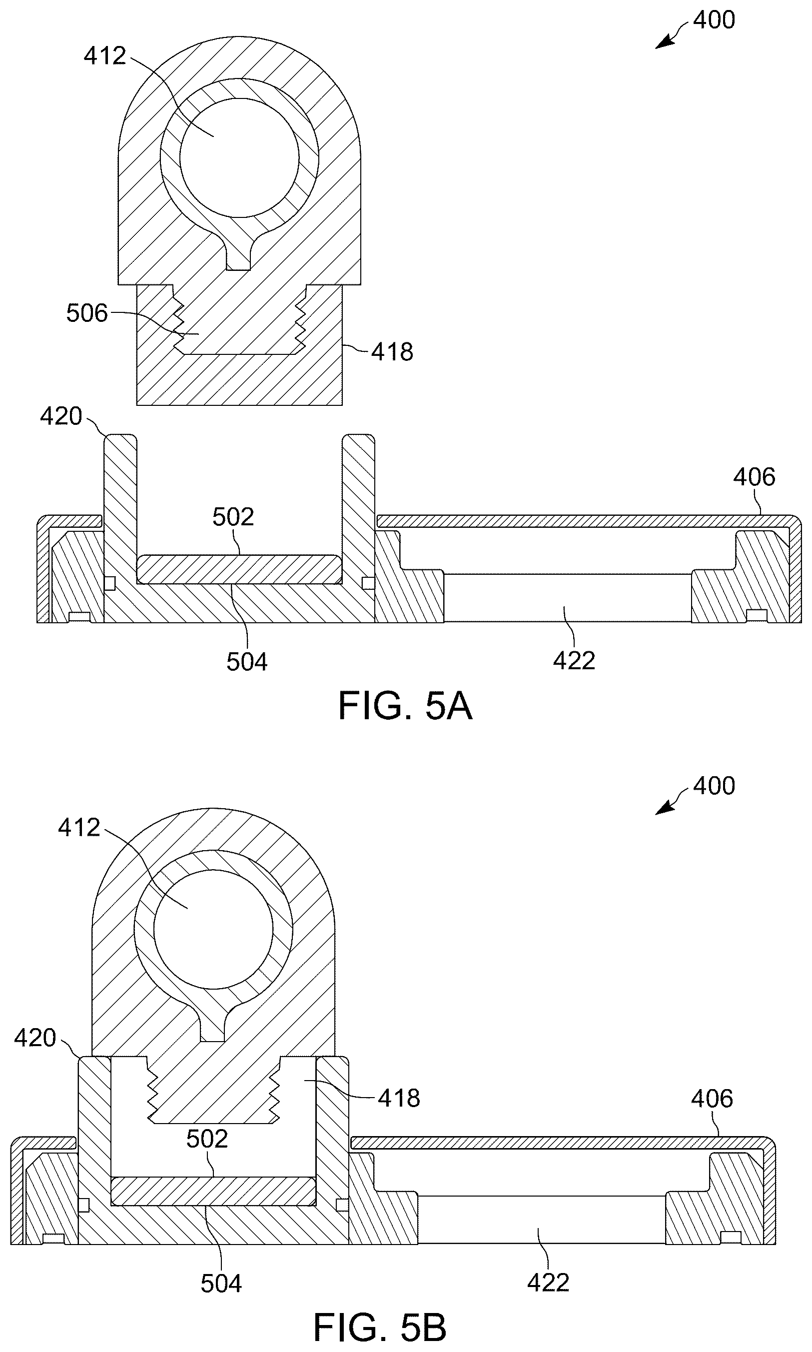 Patent US12564298 Figure 5 – Magnetic hinge connection for toilet lid and seat