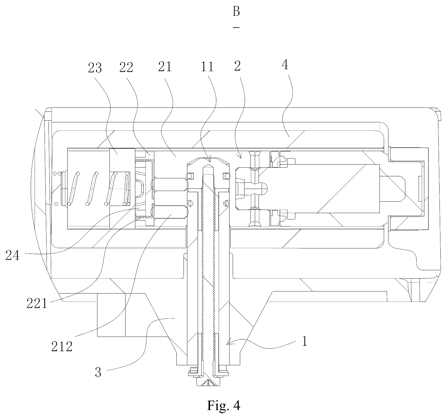 Patent US12564299 Figure 4 – Toilet rotating shaft connection structure