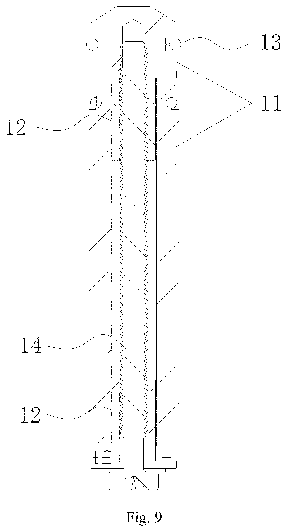 Patent US12564299 Figure 9 – Toilet rotating shaft connection structure