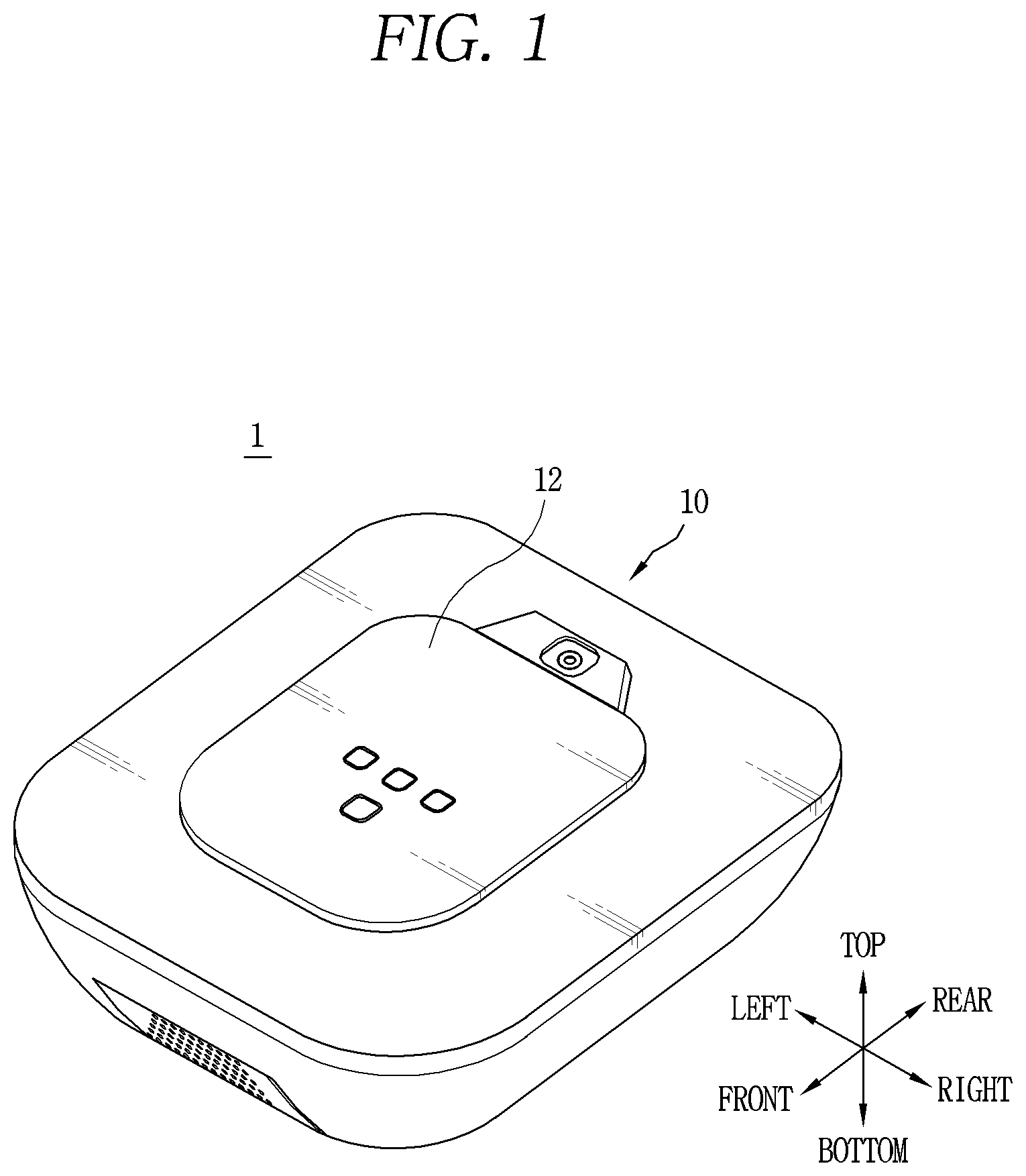 Patent US12564300 Figure 1 – Cleaner