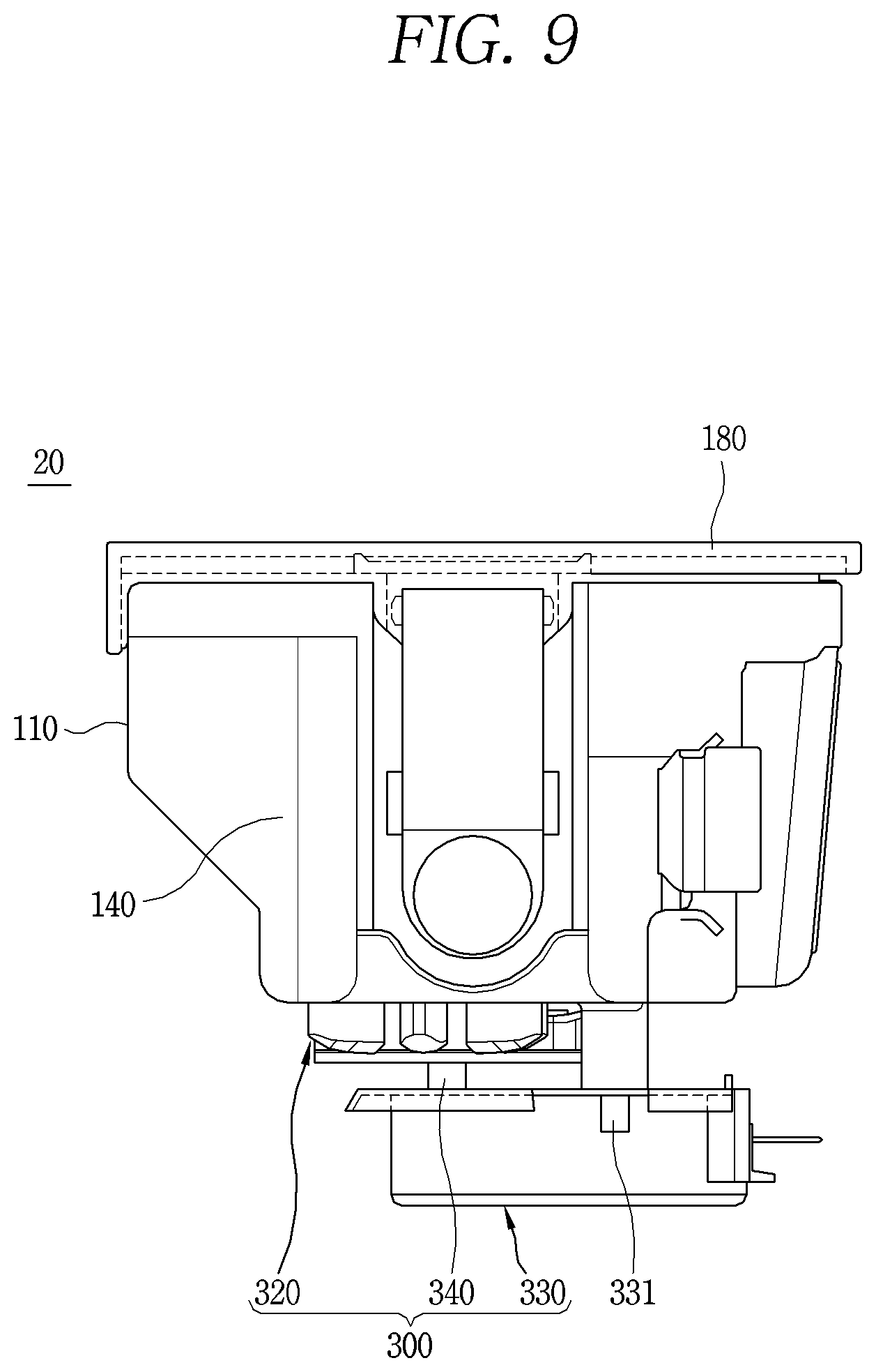 Patent US12564300 Figure 9 – Cleaner