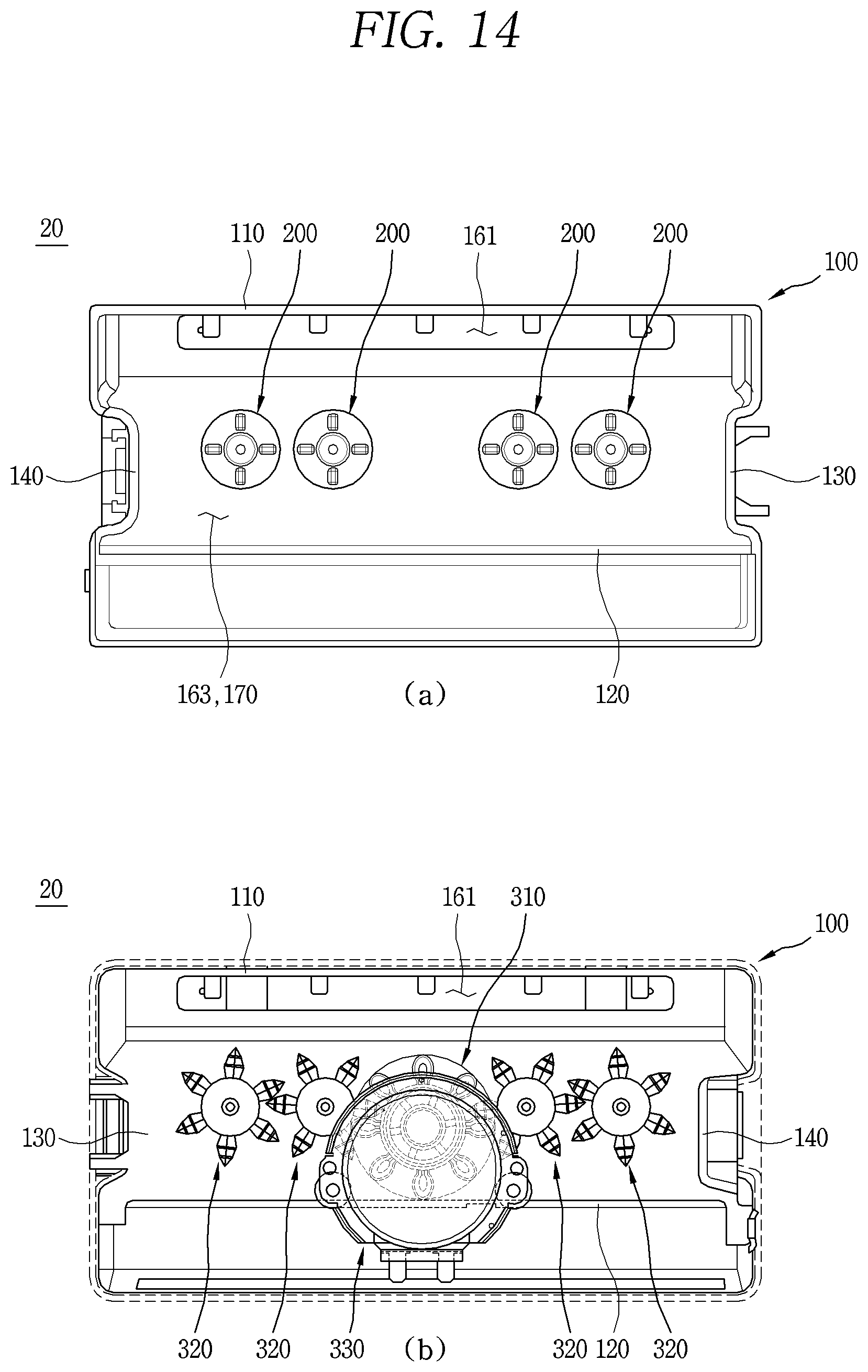 Patent US12564300 Figure 14 – Cleaner