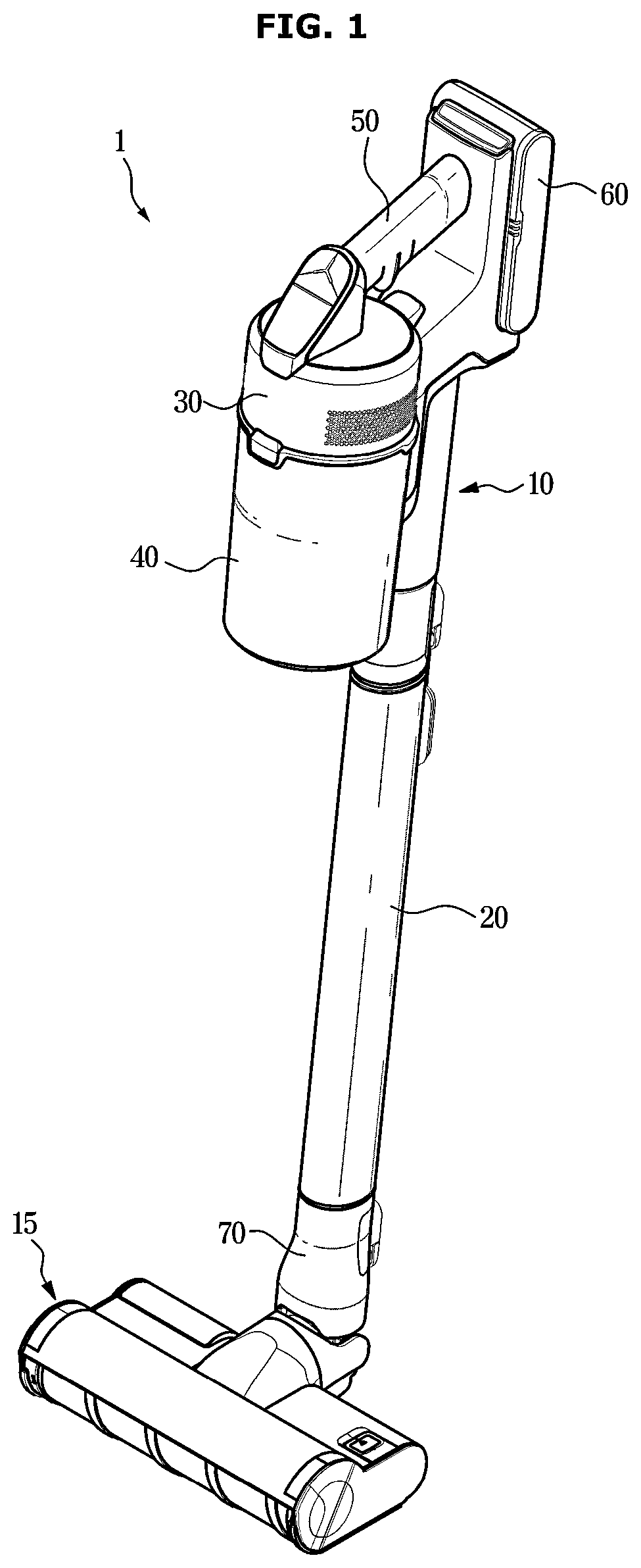 Patent US12564301 — Vacuum cleaner and control method for the same — Figure 1