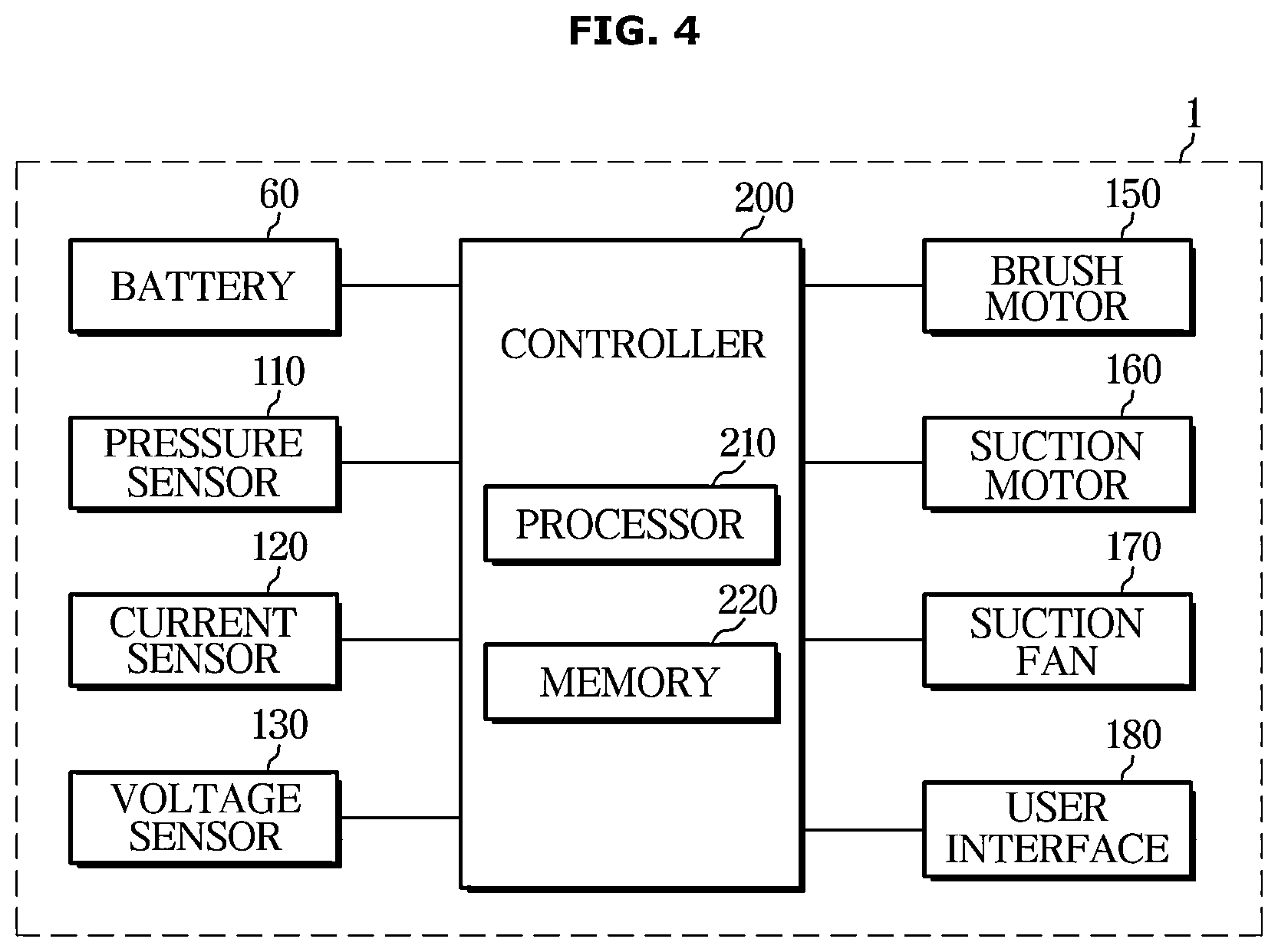 Patent US12564301 Figure 4 – Vacuum cleaner and control method for the same