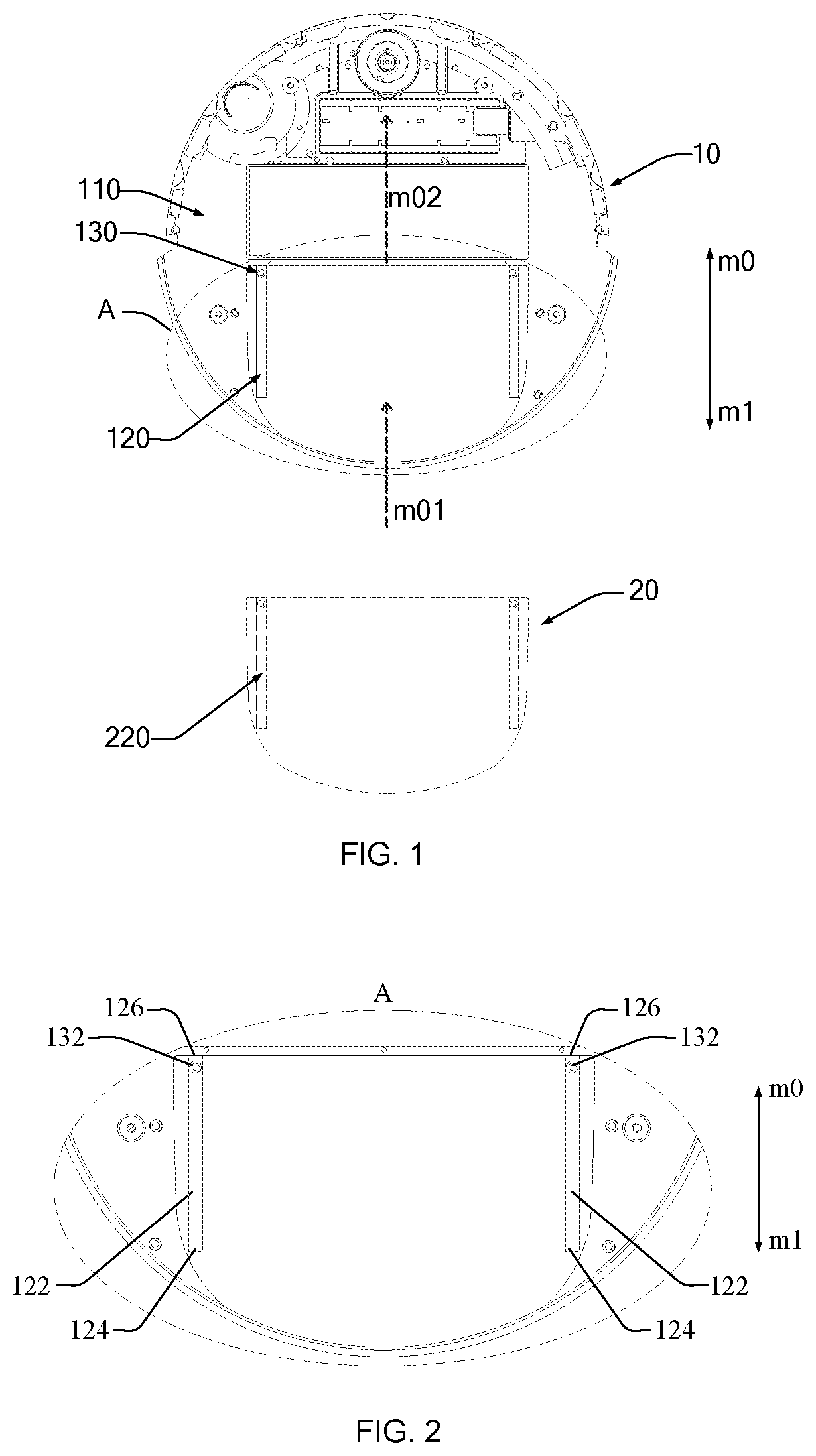 Patent US12564302 — Cleaning robot, cleaning module, cleaning assembly, base and cleaning system — Figure 1
